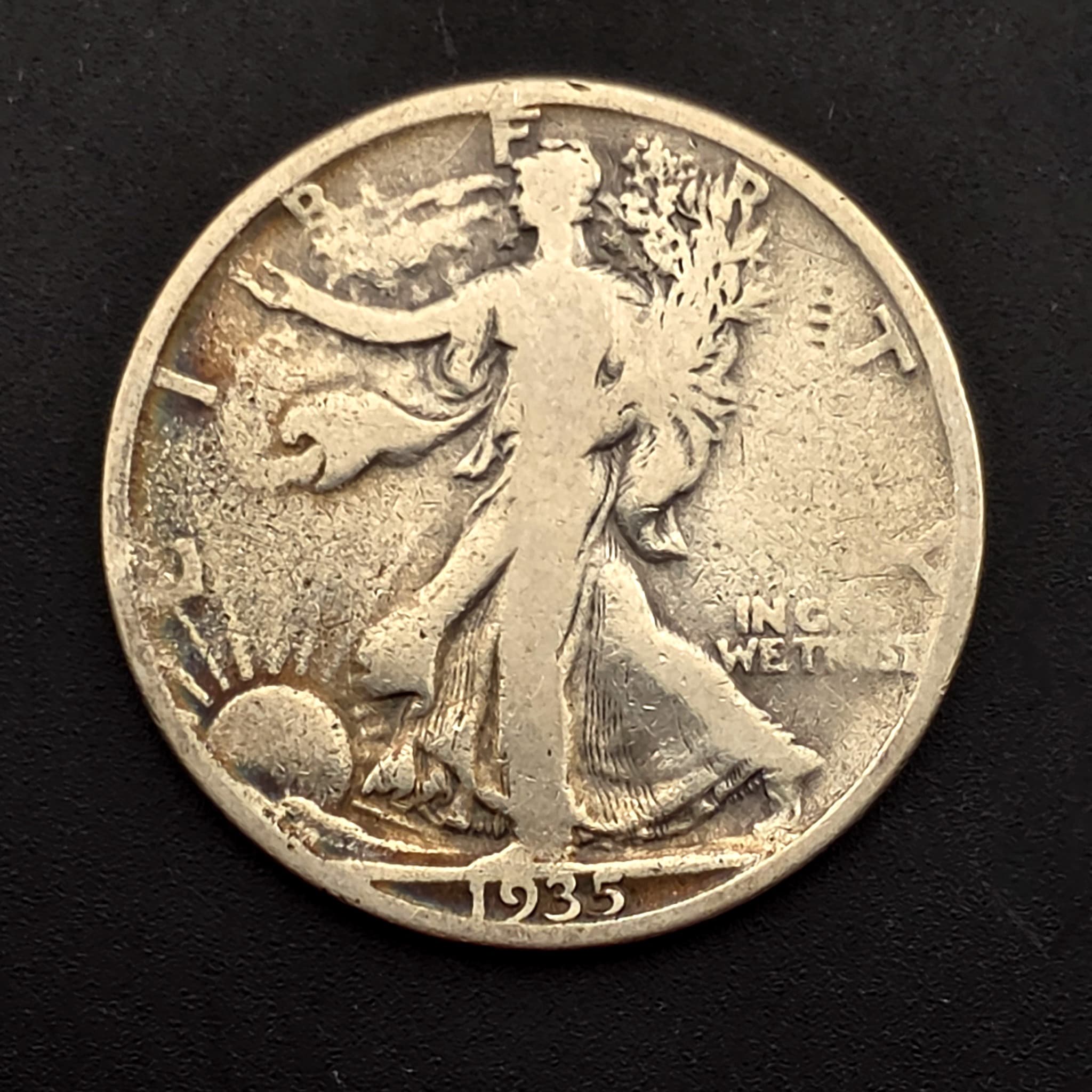 1935-S Walking Liberty Half Dollar, 90% Silver