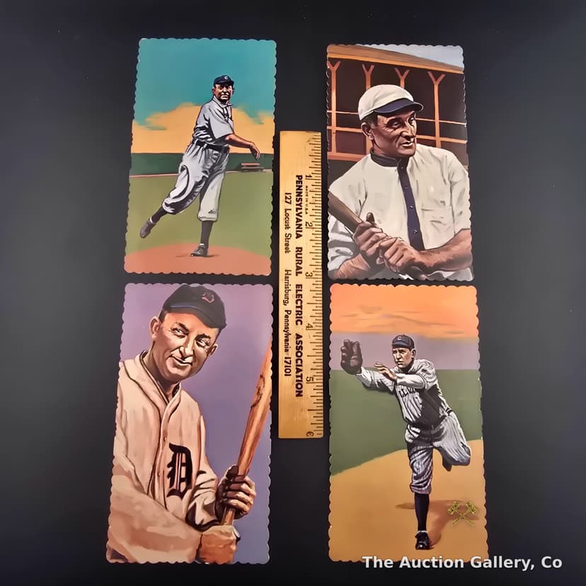 1984 RGI Art Card Series Baseball Legends, Set of 4