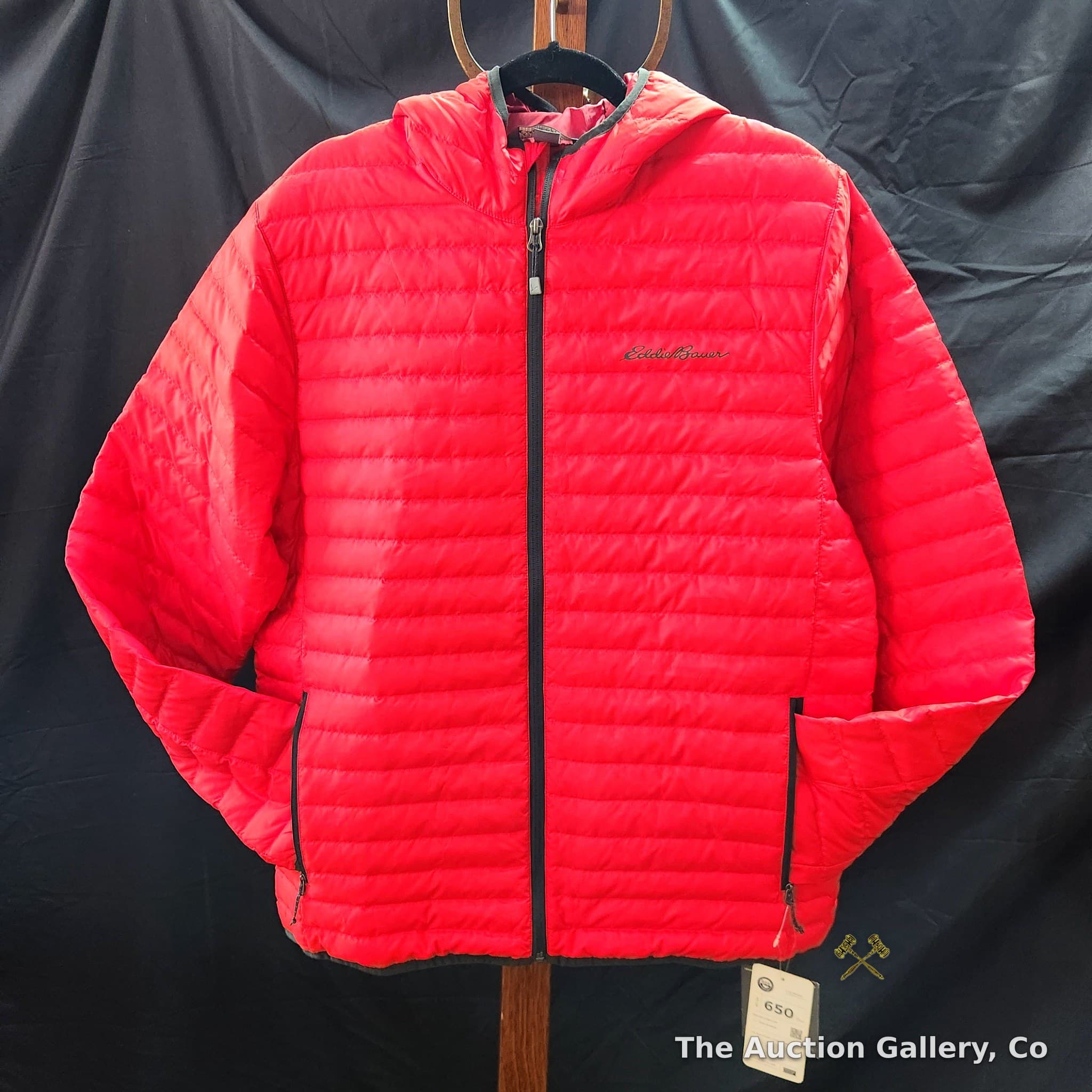 Eddie Bauer Microlight Hooded Down Jacket, Men's Large, New with Tags