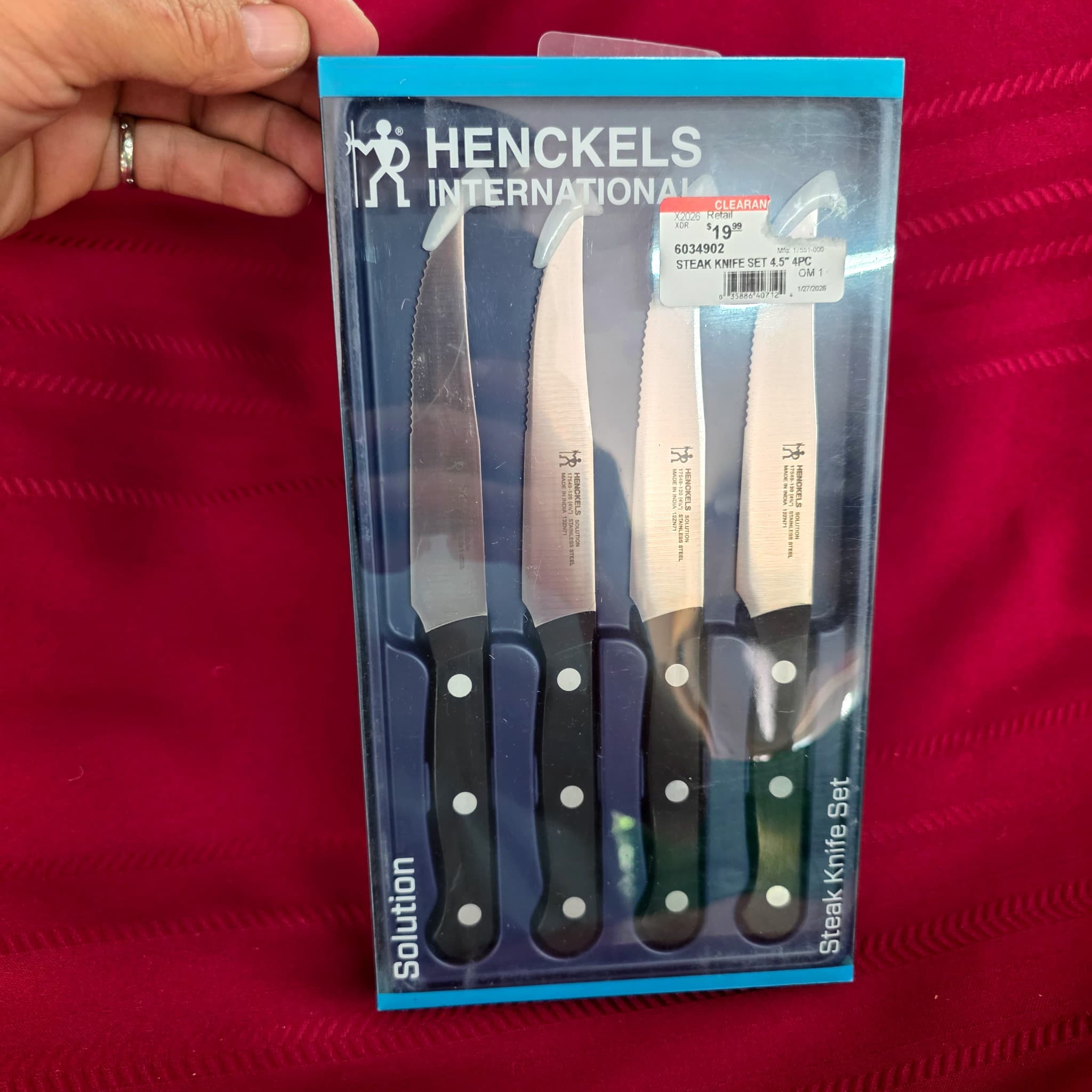 Henckels International Solution Steak Knife Set of 4