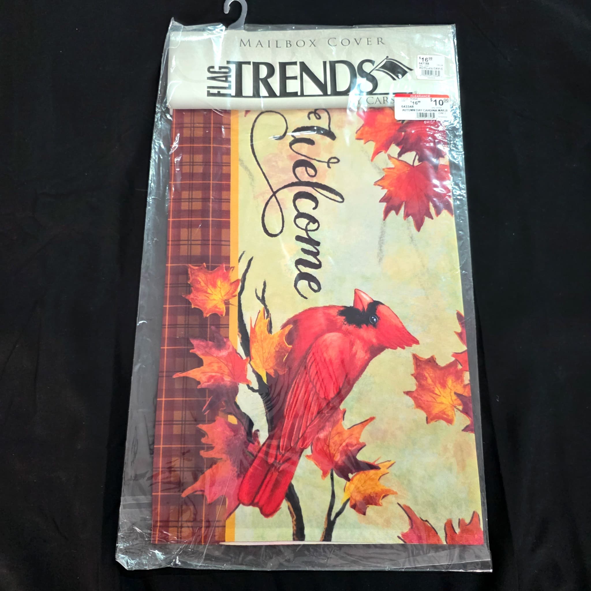 Flag Trends Cardinal Welcome Mailbox Cover, New