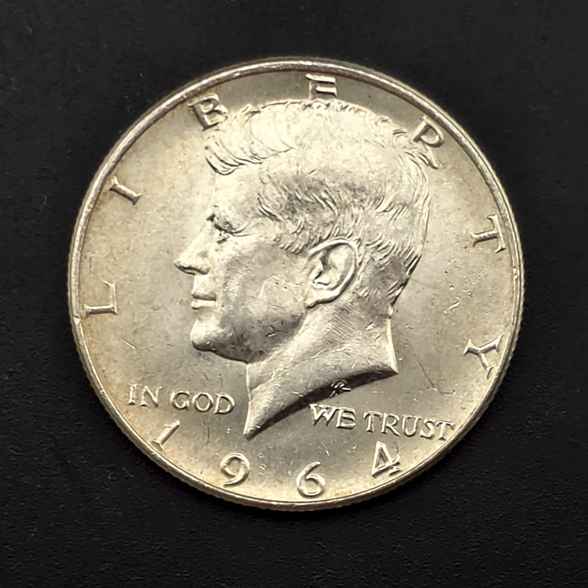 1964 Kennedy Half Dollar, 90% Silver