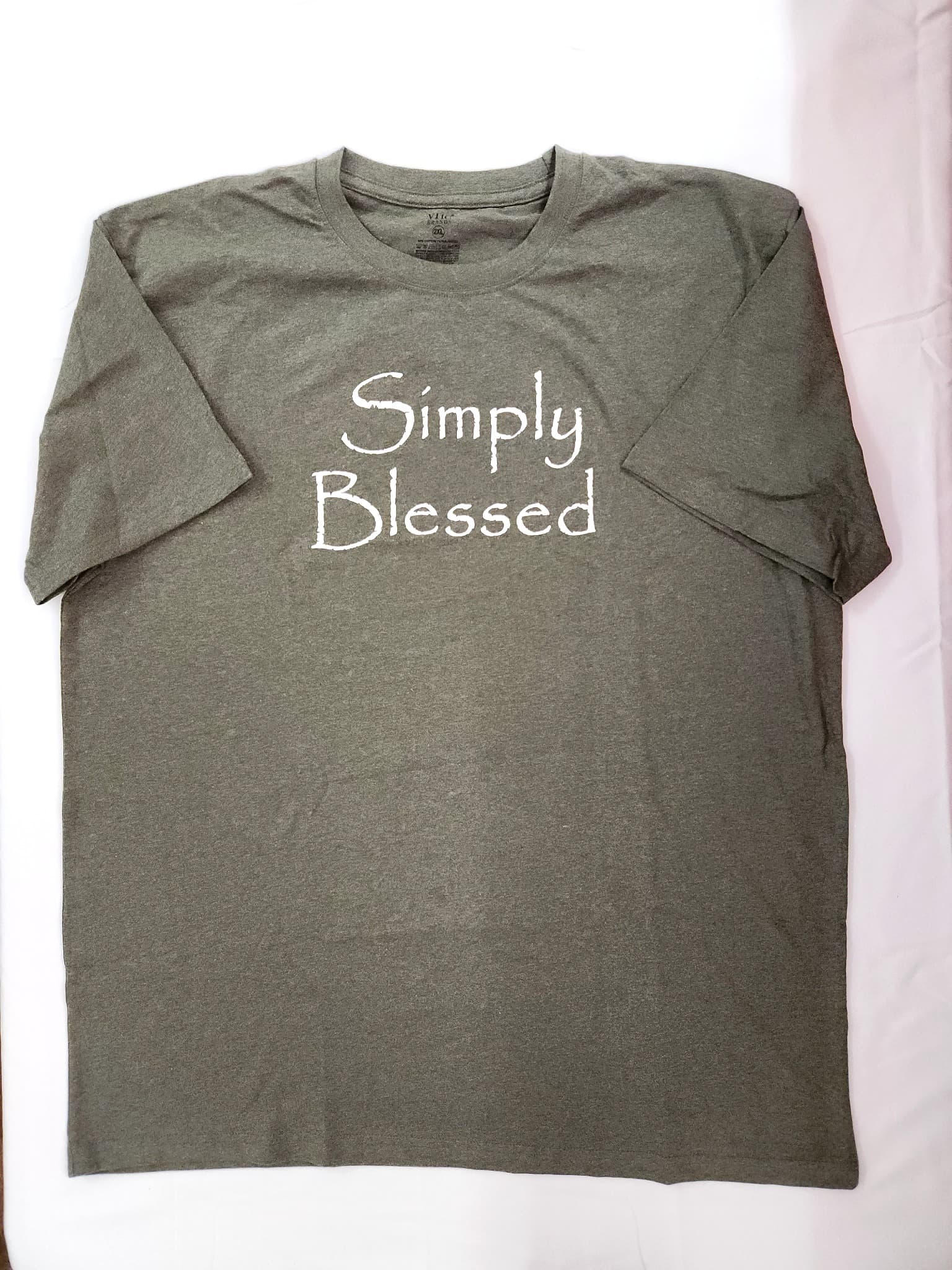 Simply Blessed Graphic T-Shirt, Size 2XL