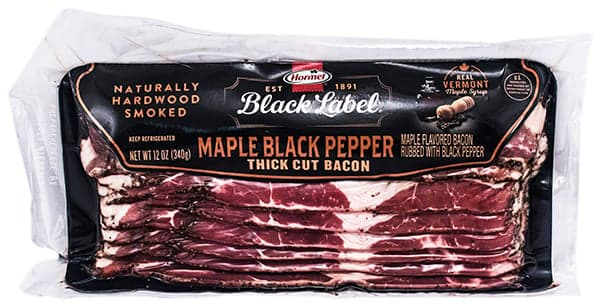 Hormel Black Label Maple Peppered Bacon - Fresh - 12oz.