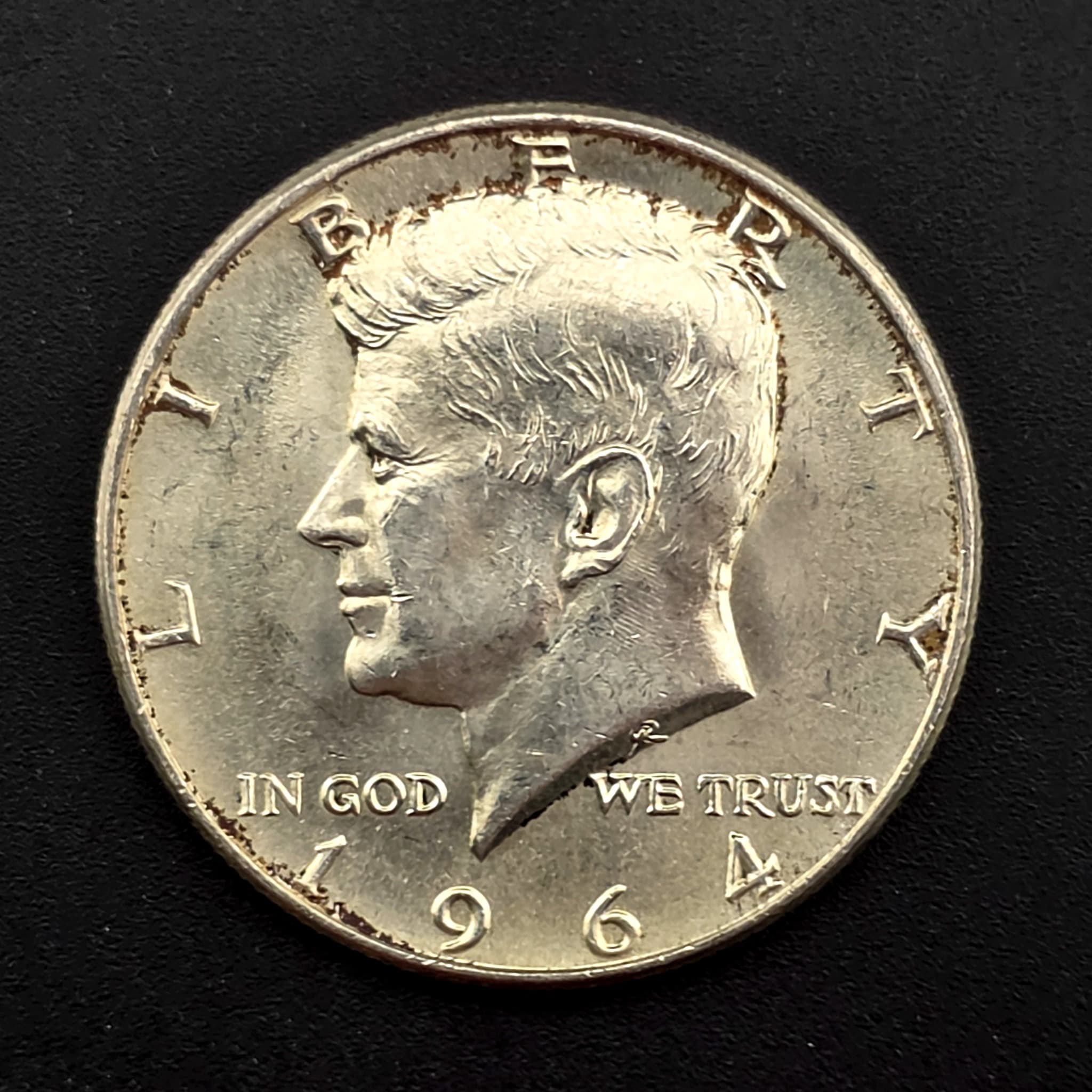 1964 Kennedy Half Dollar, 90% Silver