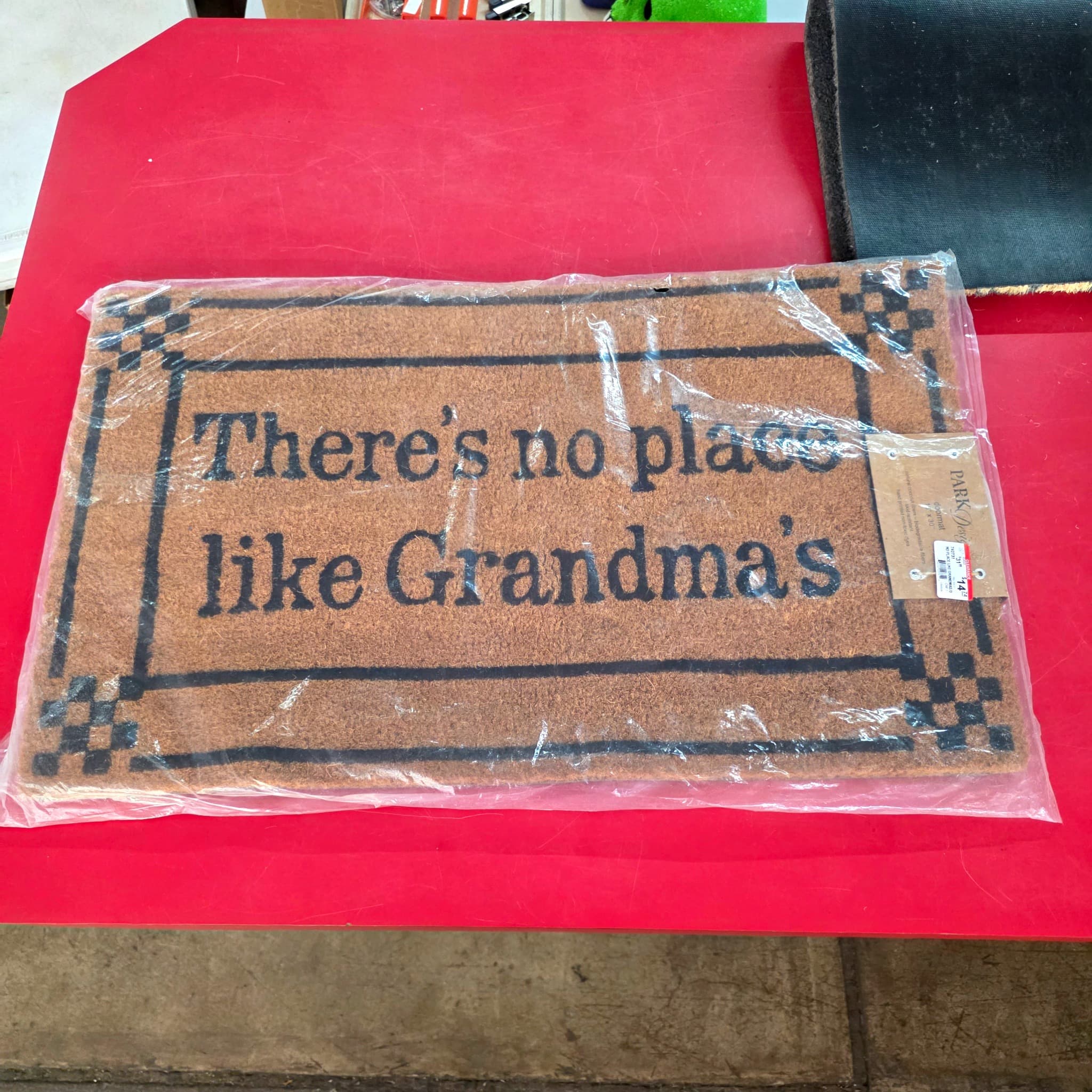 "There's No Place Like Grandma's" Coir Doormat, 18x30