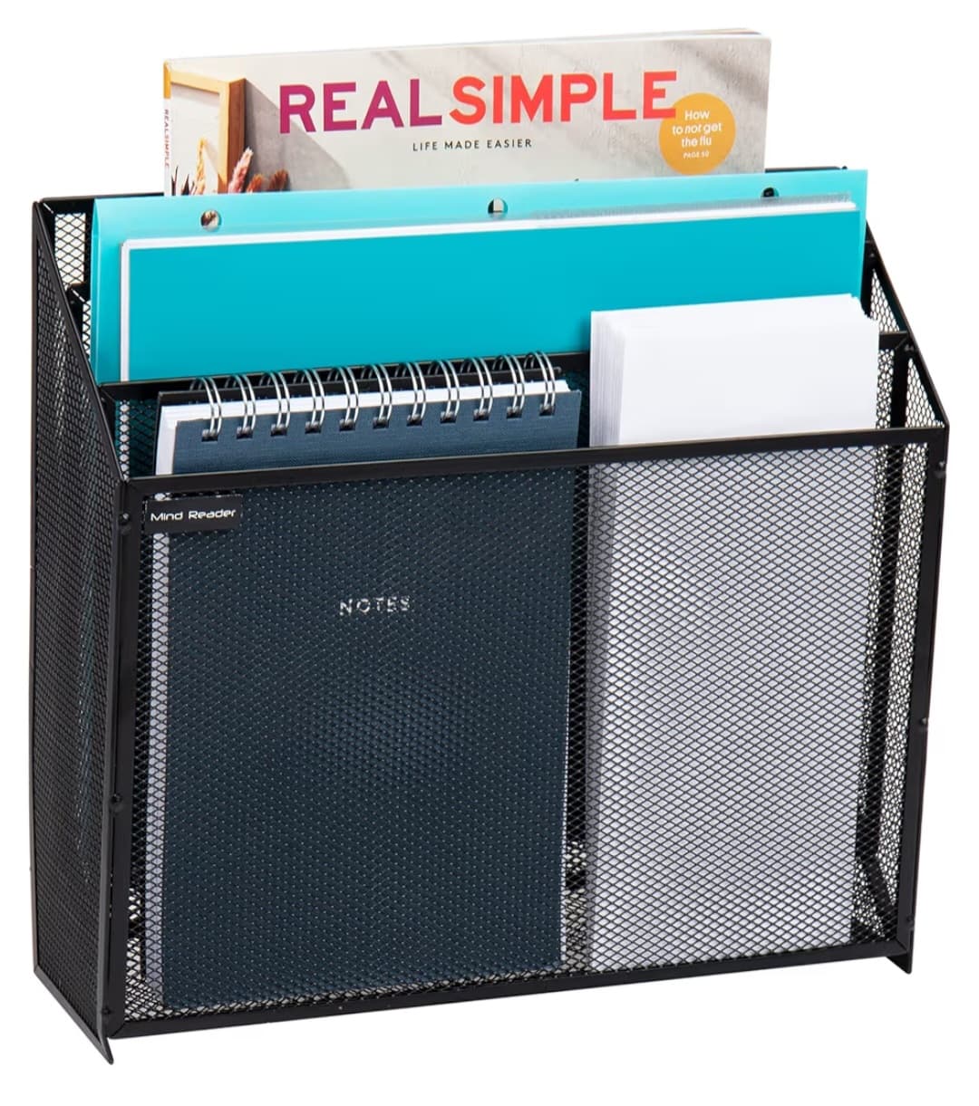 Vertical File Storage, Desktop Organizer, Wall Mount