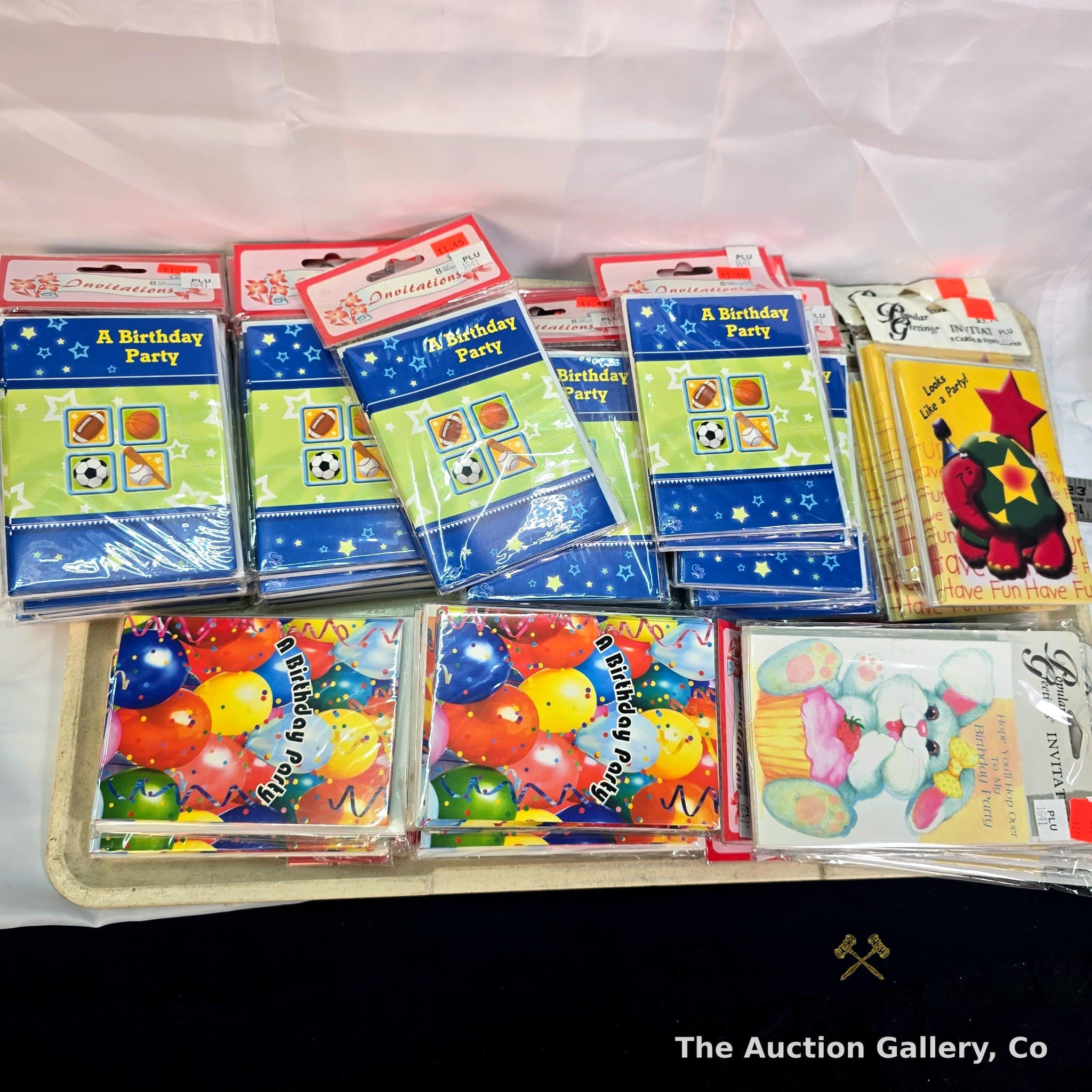 Birthday Party Invitation Packs, Lot of 47
