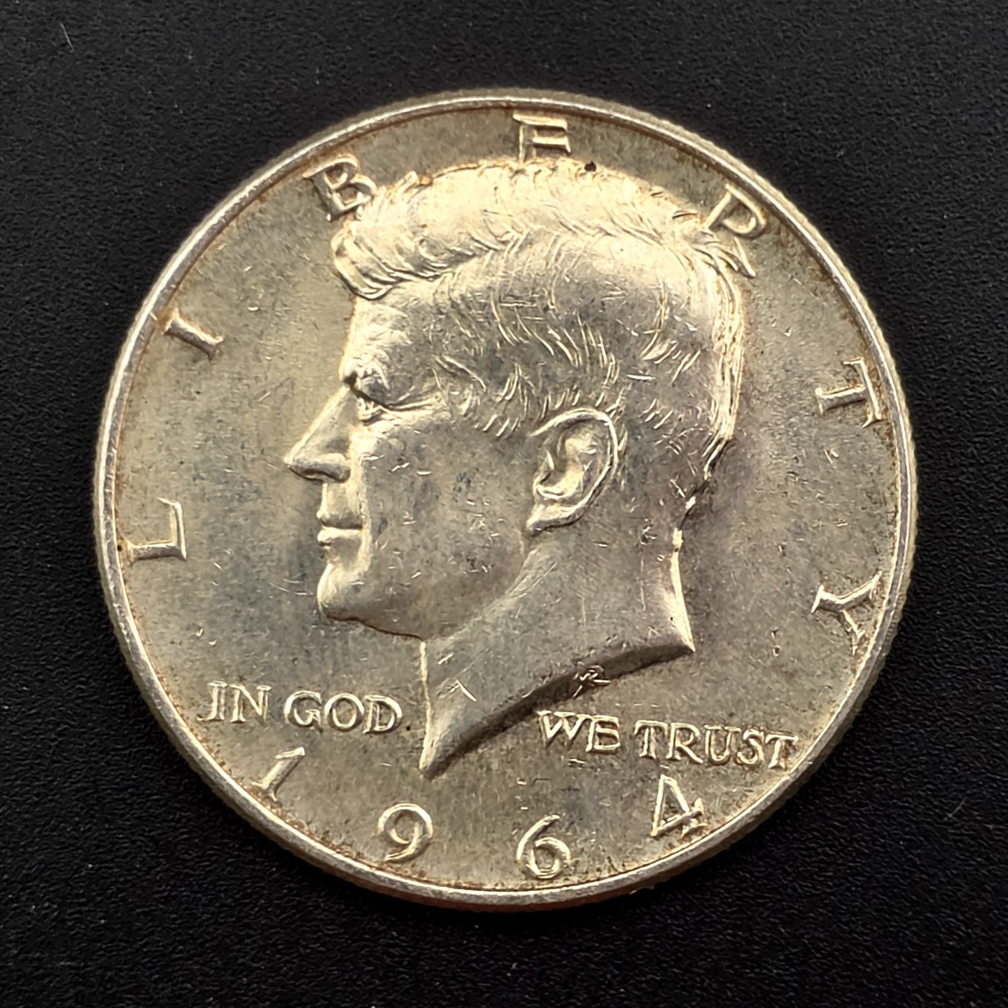 1964 Kennedy Half Dollar, 90% Silver