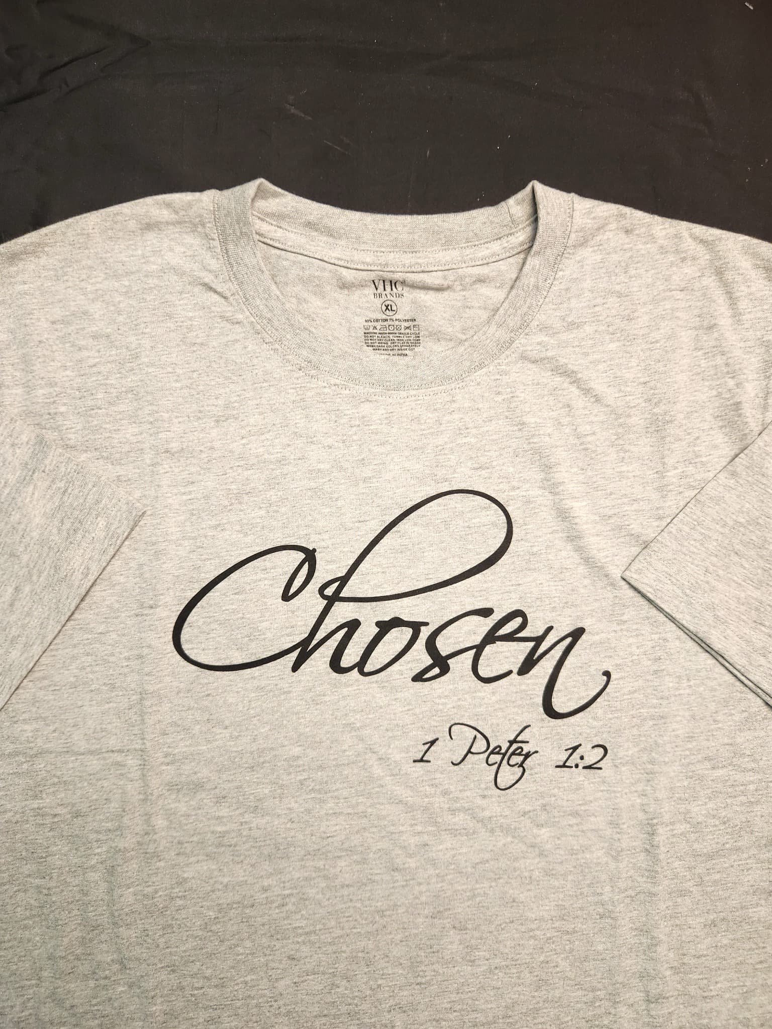 "Chosen" 1 Peter 1:2 Graphic T-Shirt, Size XL