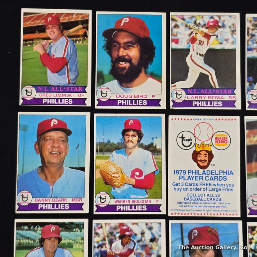 1979 Topps Burger King Phillies Baseball Card Set, 23 Cards โ photo 2