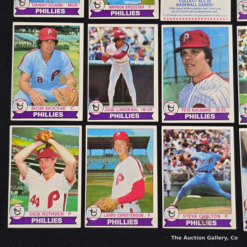 1979 Topps Burger King Phillies Baseball Card Set, 23 Cards โ photo 4