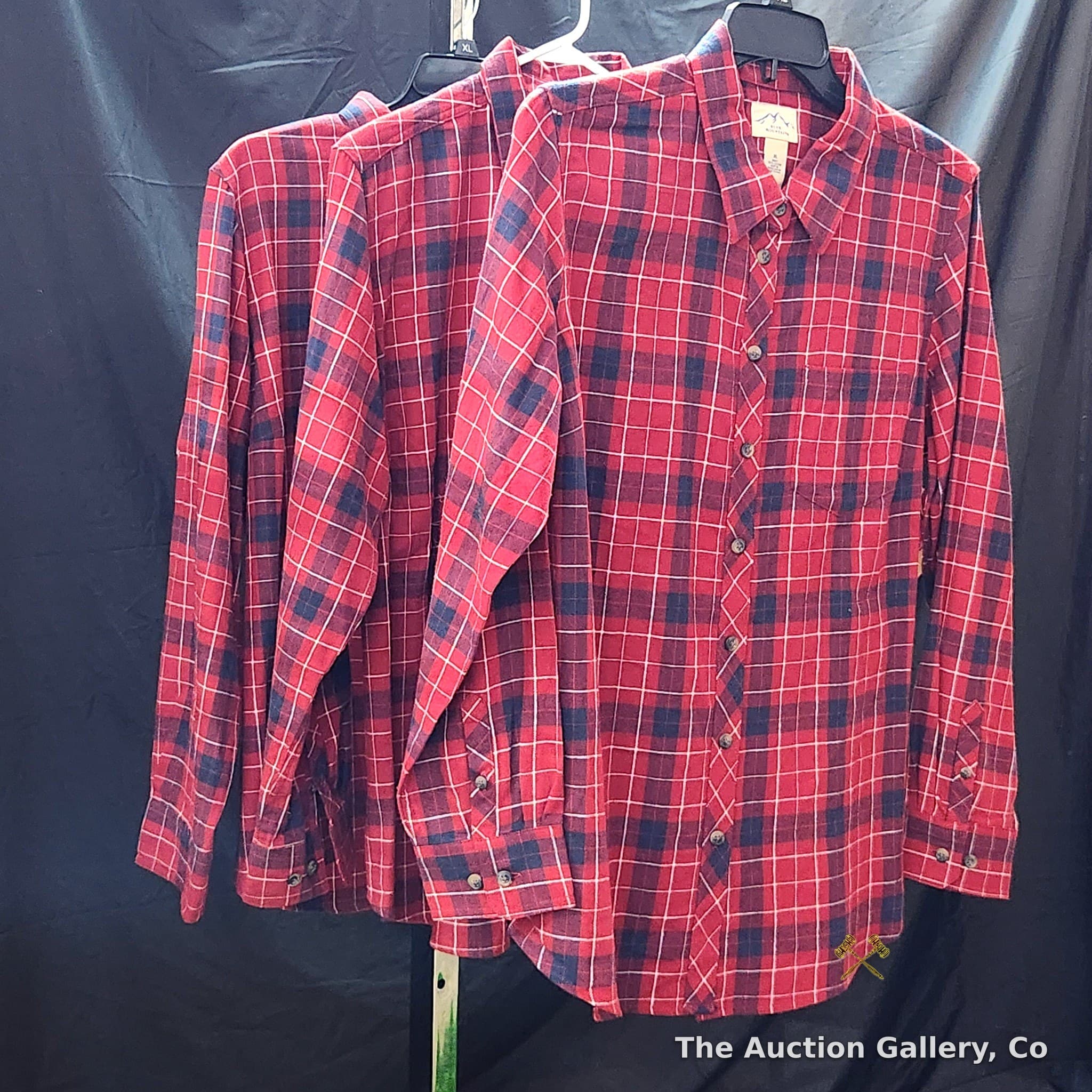 Blue Mountain Women's Flannel Shirts, Lot of 3, Size XL