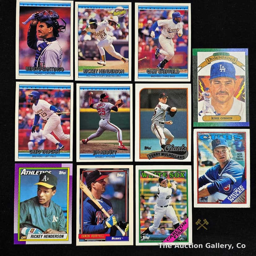 Vintage Baseball Cards, Lot of 11 โ Donruss & Topps