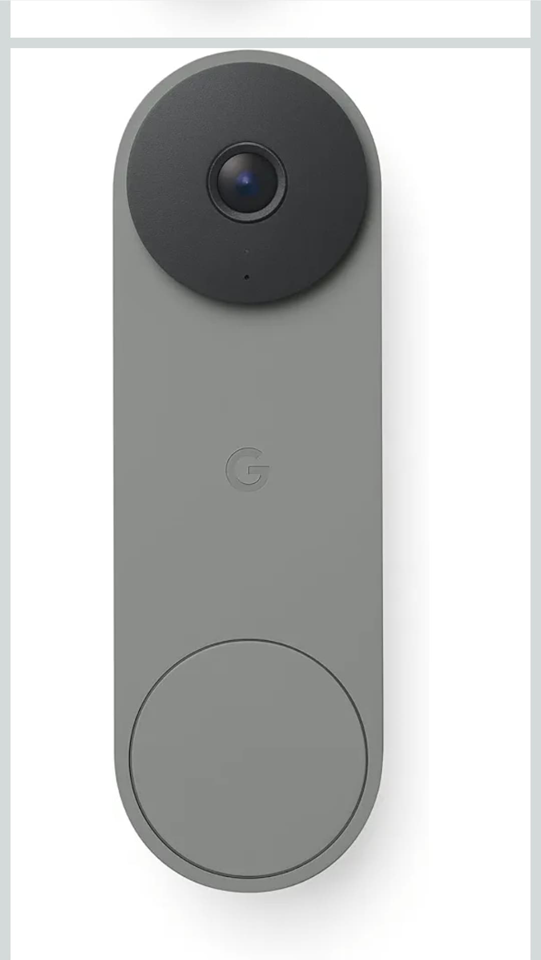 Google Nest Doorbell (Wired, 3rd Gen) - 2K Video and Gemini, Live View, Night Vision, 2-Way Audio - Works with Google Home - 2025 Model - Hazel