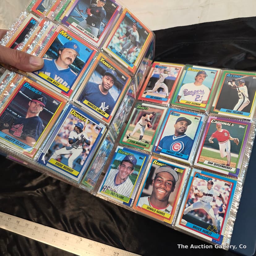 1990 Topps Baseball Complete Set, Numbered 1โ992 in Binder โ photo 5