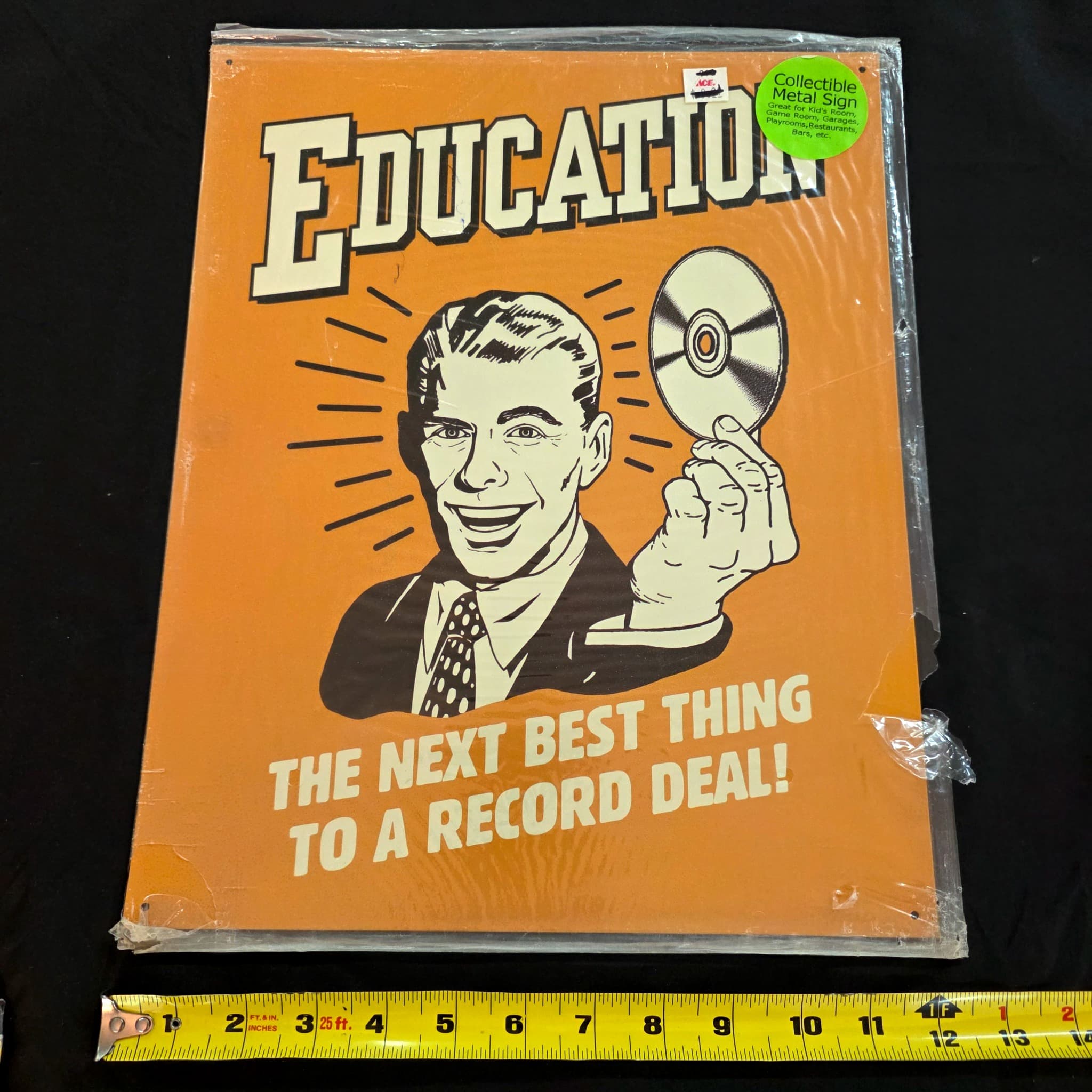 "Education" Novelty Metal Sign, 12" x 15"