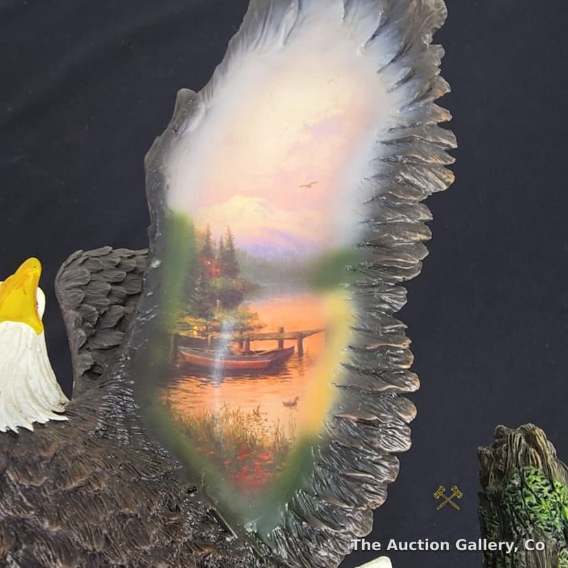 Thomas Kinkade "End of a Perfect Day" Eagle's View Wall Sculpture โ photo 4