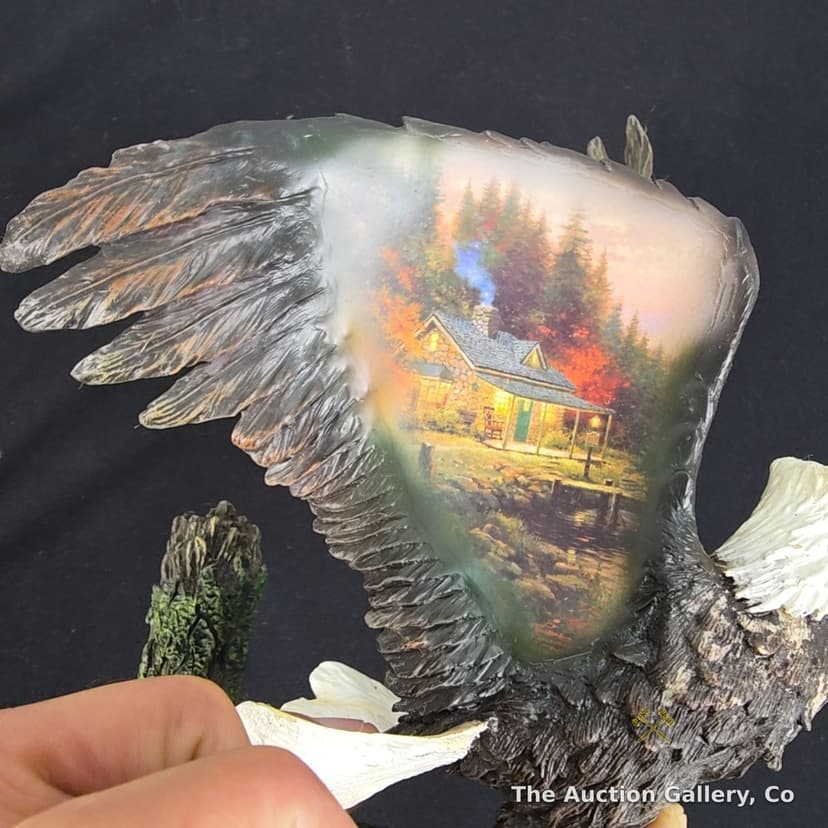 Thomas Kinkade "End of a Perfect Day" Eagle's View Wall Sculpture โ photo 5