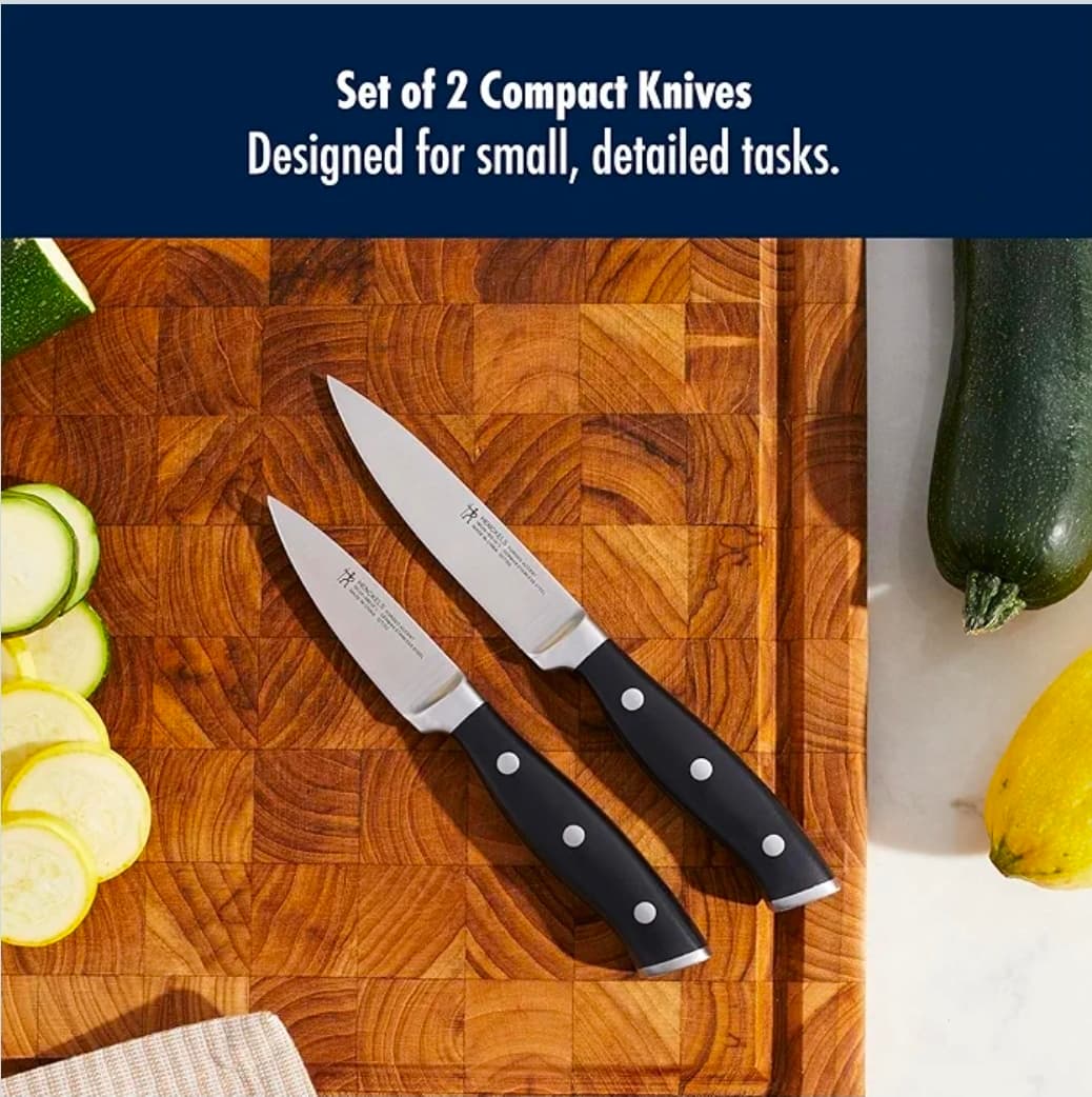 HENCKELS Forged Accent Razor-Sharp 2-pc Paring Knife Set, German Engineered Informed by 100+ Years of Mastery,Black