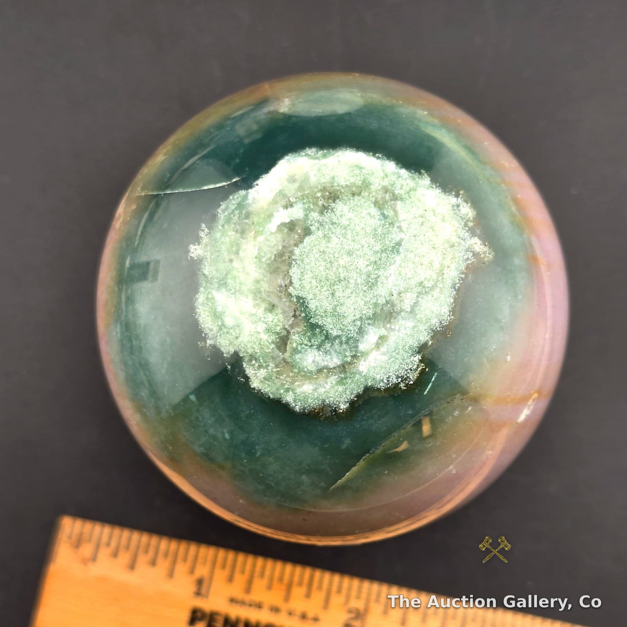 Moss Agate Polished Sphere, Approx. 2.5"