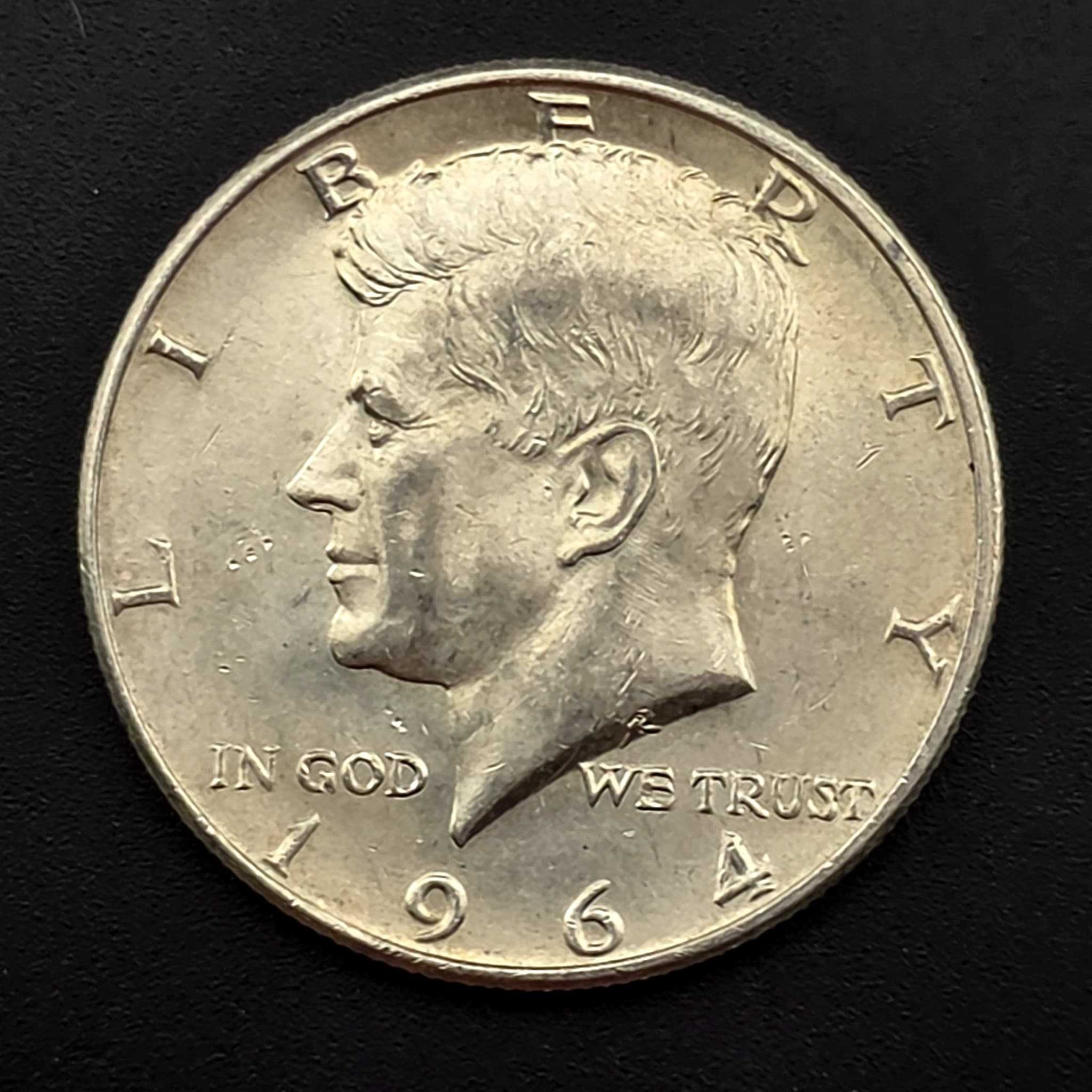 1964 Kennedy Half Dollar, 90% Silver