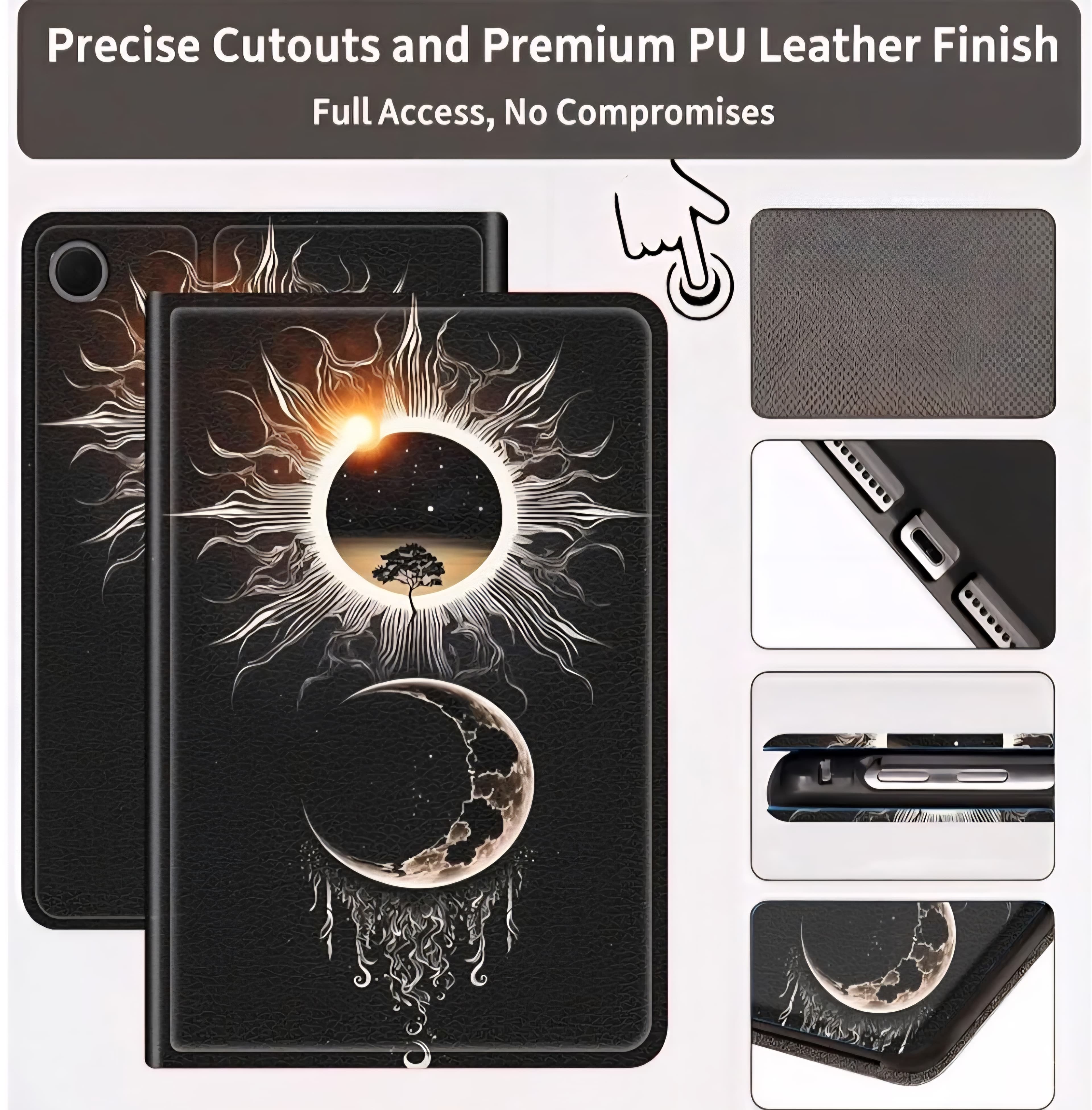 Slim Case for Samsung Galaxy Tab A11 Plus 11" 2026 Leather Smart Multi-Angle Stand