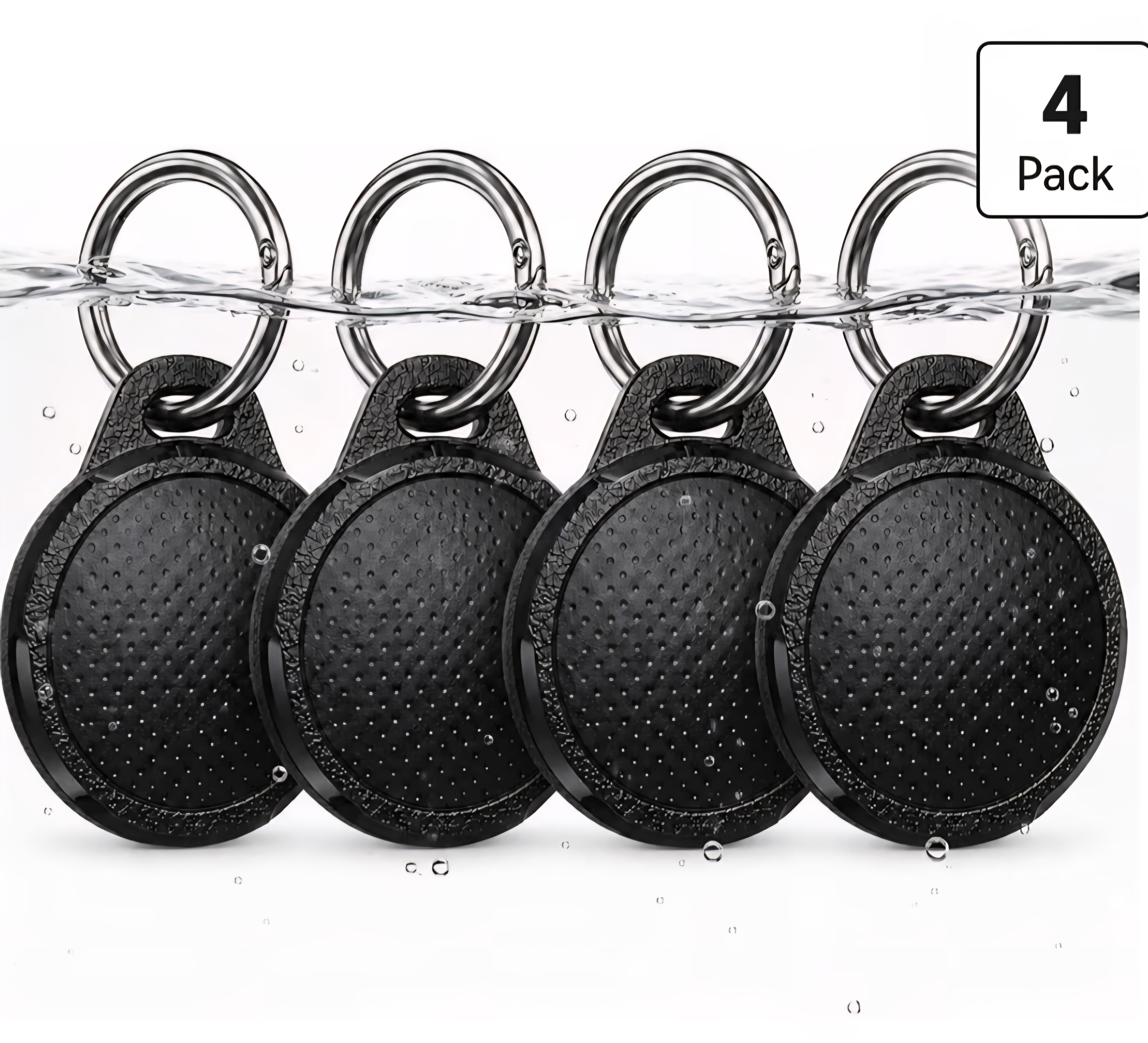 4 Pack AirTag Holder, IP68 Waterproof, for Apple AirTag 2nd & 1st Gen - Luggage, Backpack, Dog Collar, Keys