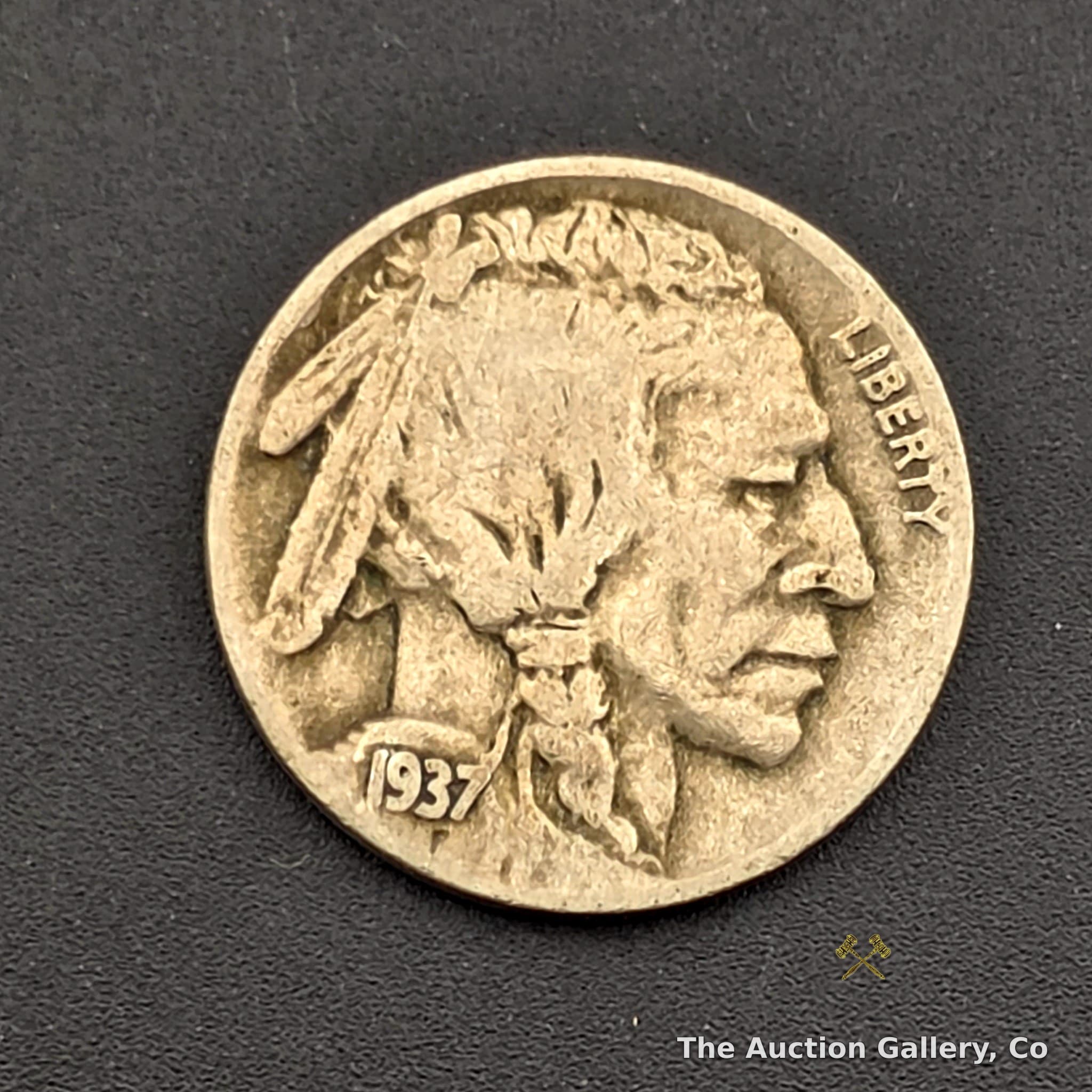 1937-D Buffalo Nickel, Five Cents