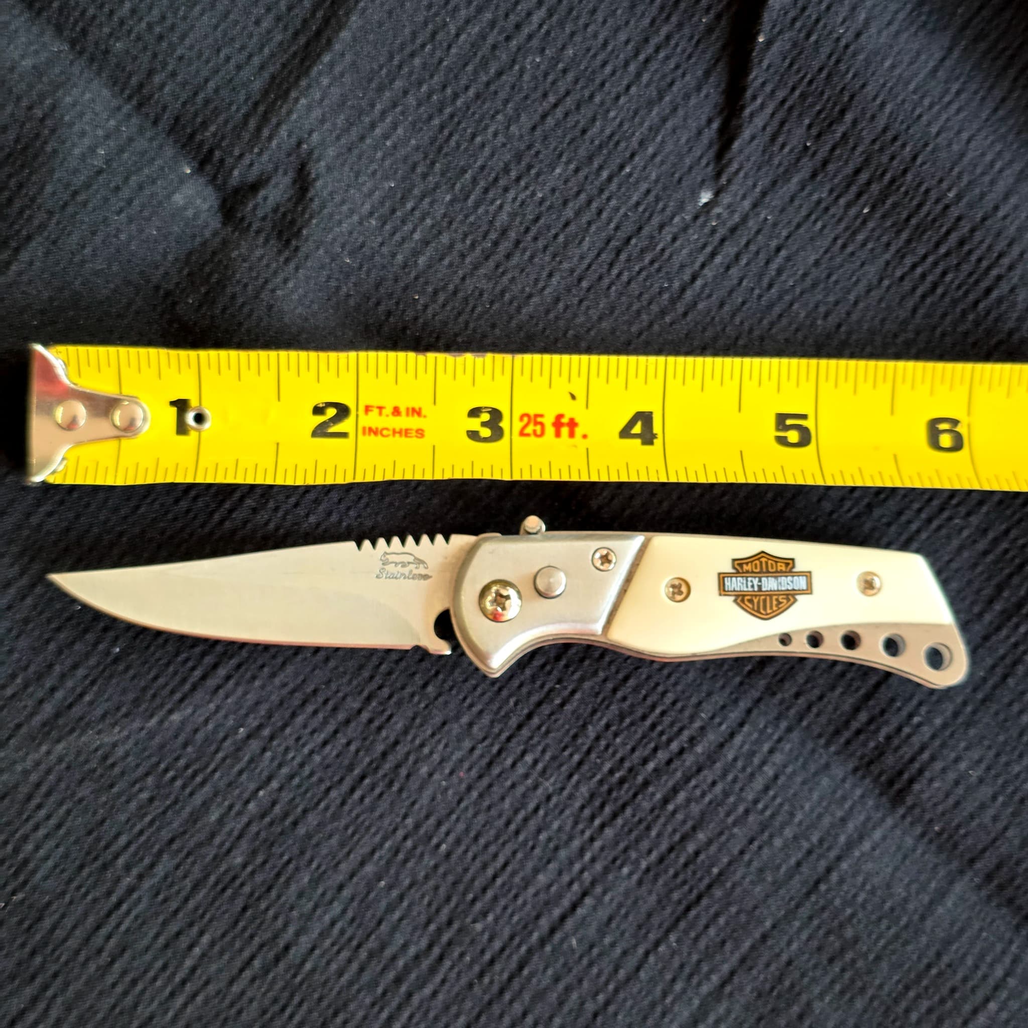 Harley-Davidson Motor Cycles Folding Pocket Knife, Stainless