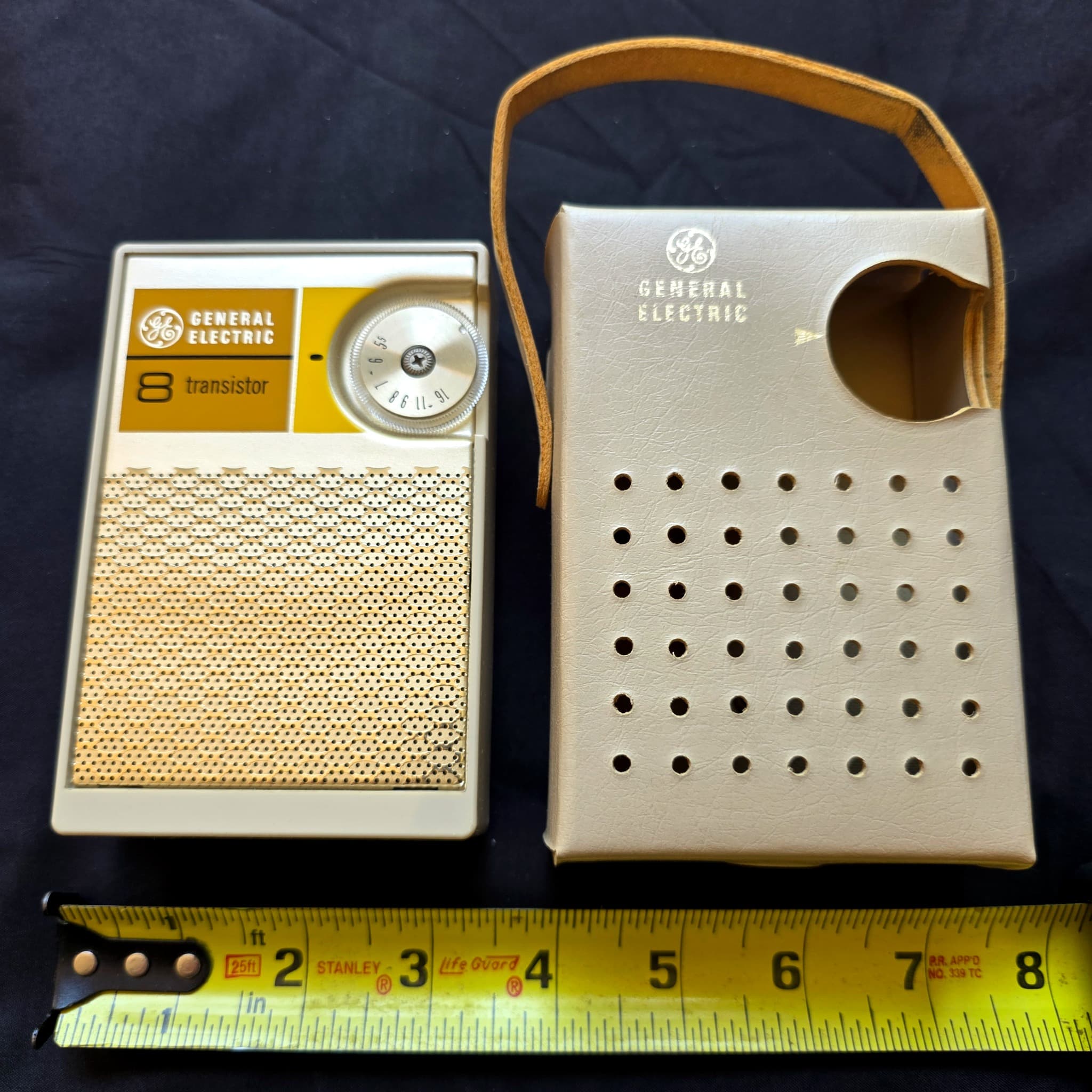 Vintage General Electric 8 Transistor Radio, Original