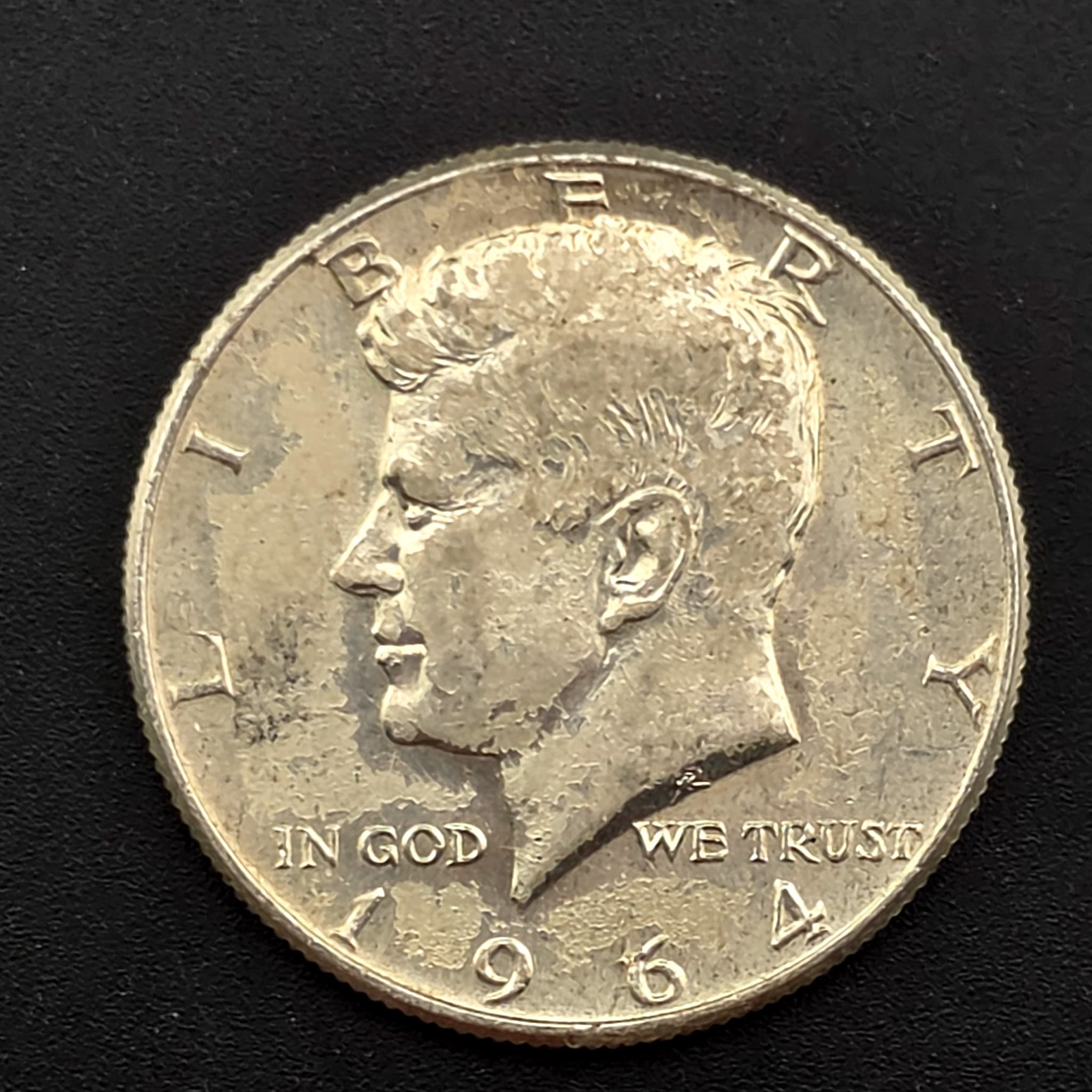 1964 Kennedy Half Dollar, 90% Silver