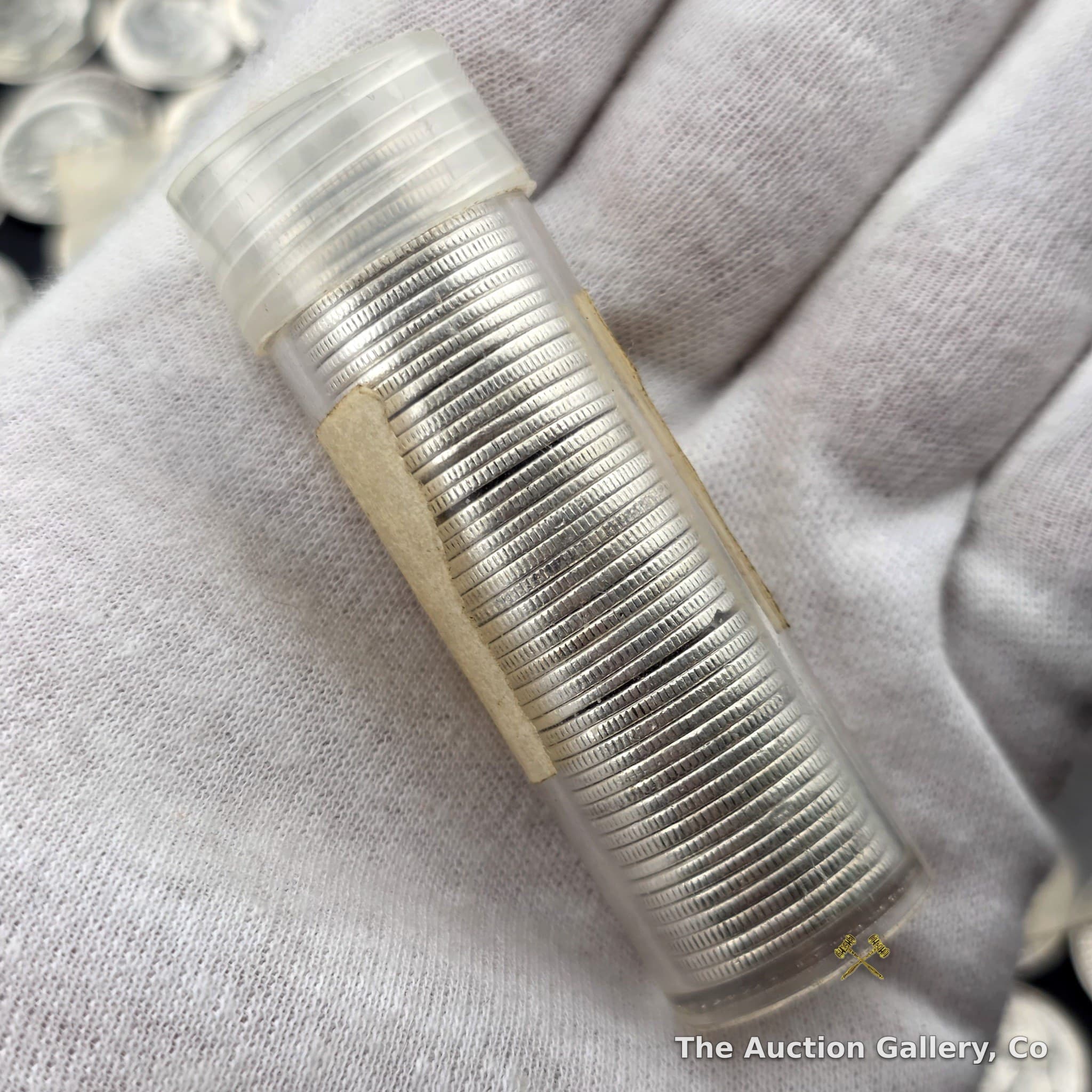 Roll of 50 Silver Roosevelt Dimes, 90% Silver, Mixed Dates, Uncirculated