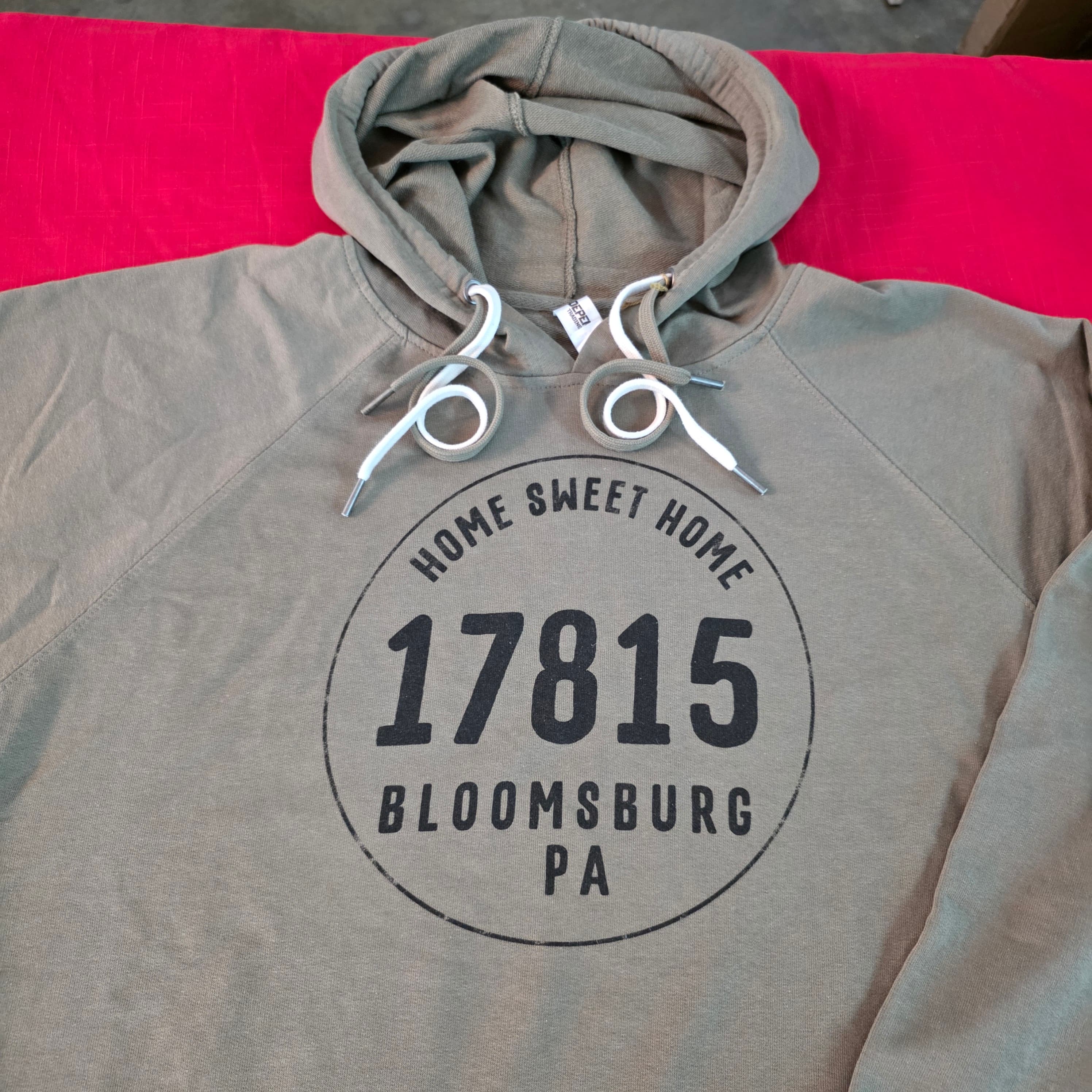 Bloomsburg PA 17815 Graphic Hoodie, Size 2XL