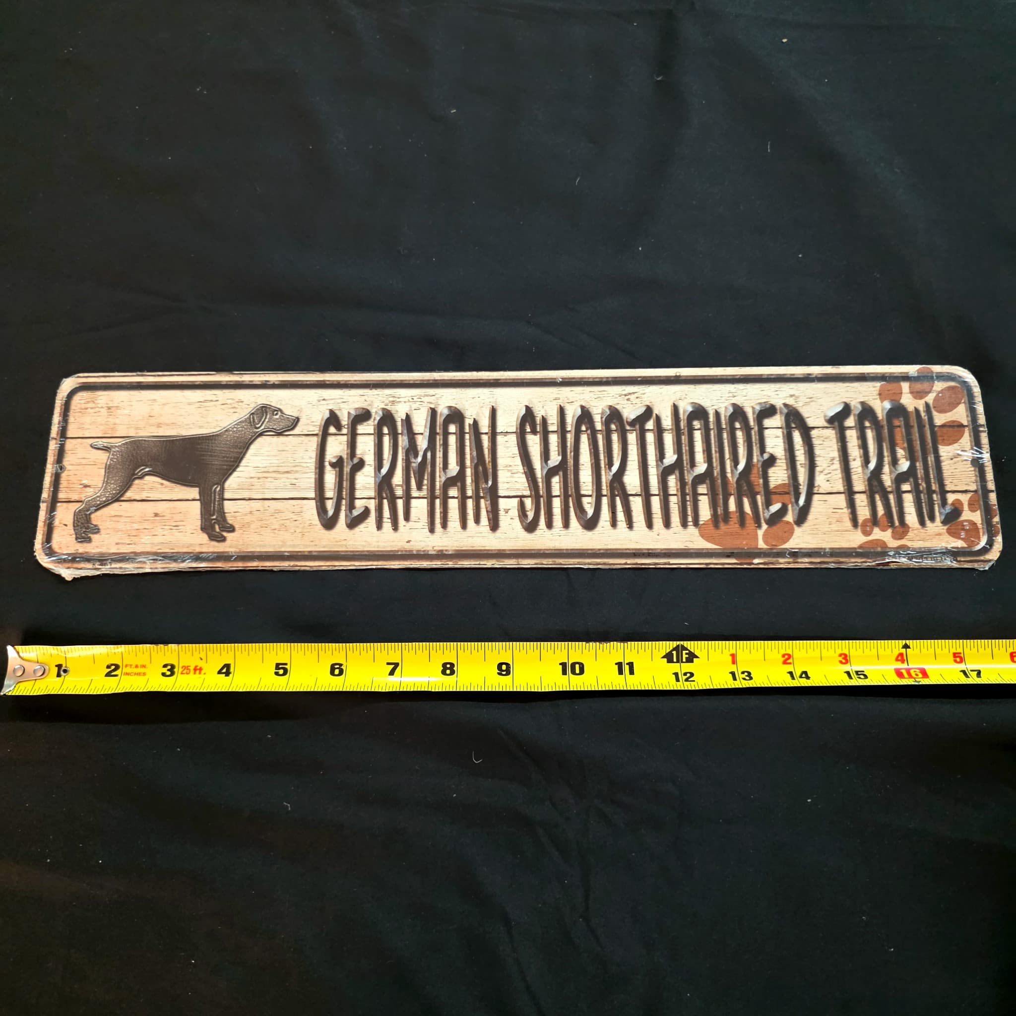German Shorthaired Pointer Metal Novelty Street Sign, 18"