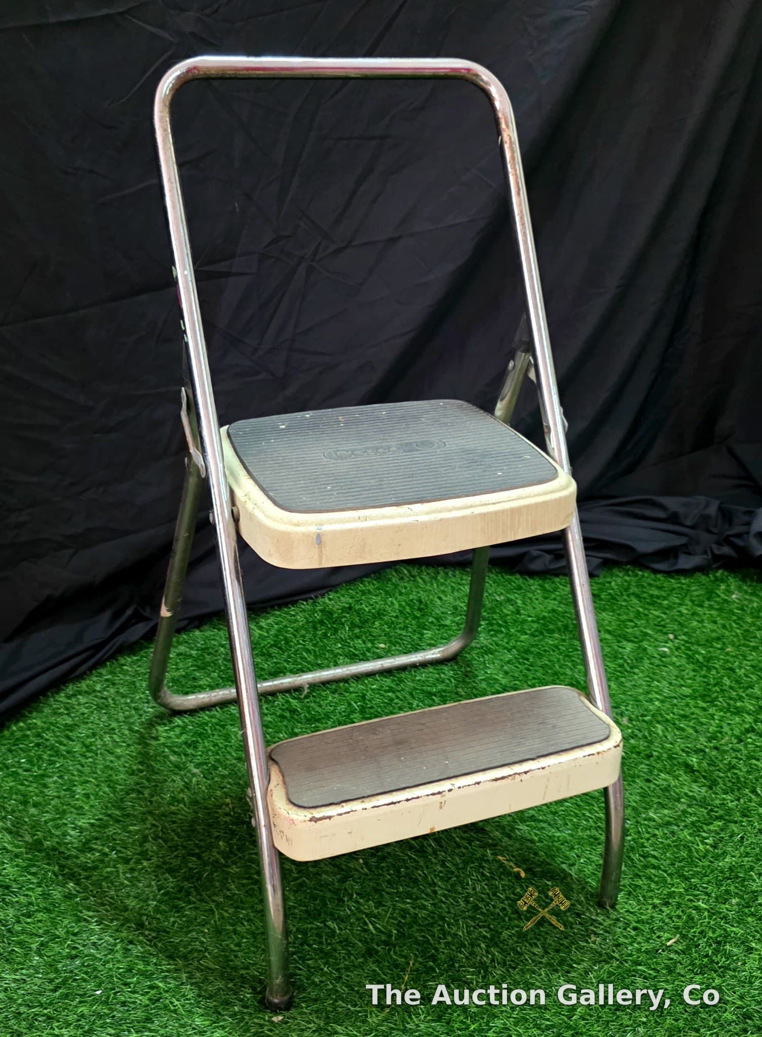 Vintage Metal Folding 2-Step Stool, Costco