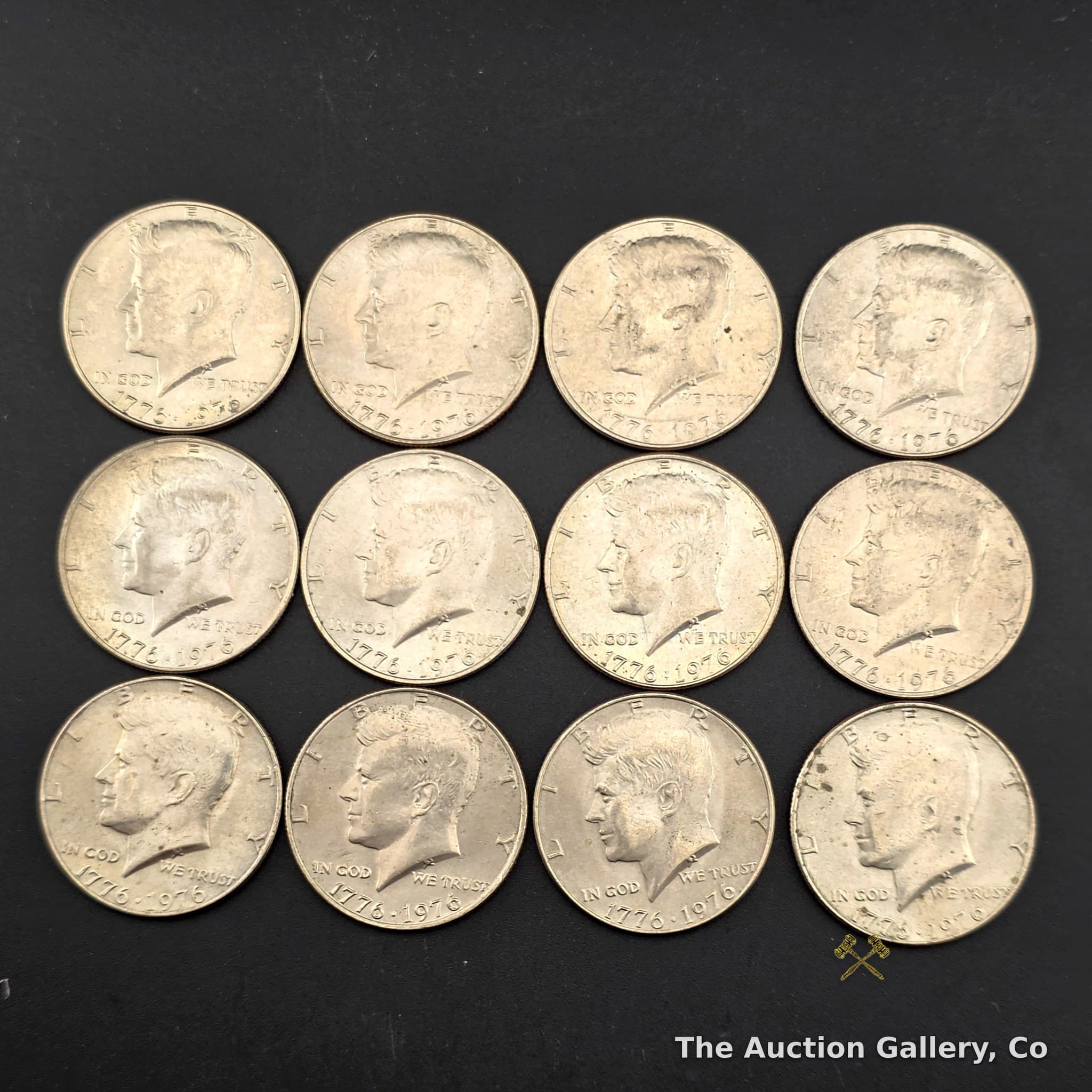 1776-1976 Kennedy Bicentennial Half Dollars, Lot of 12