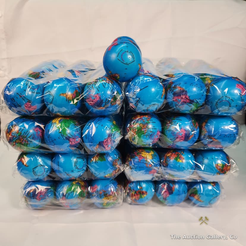 Deekin Earth Globe Foam Stress Balls, Lot of 99 β photo 3