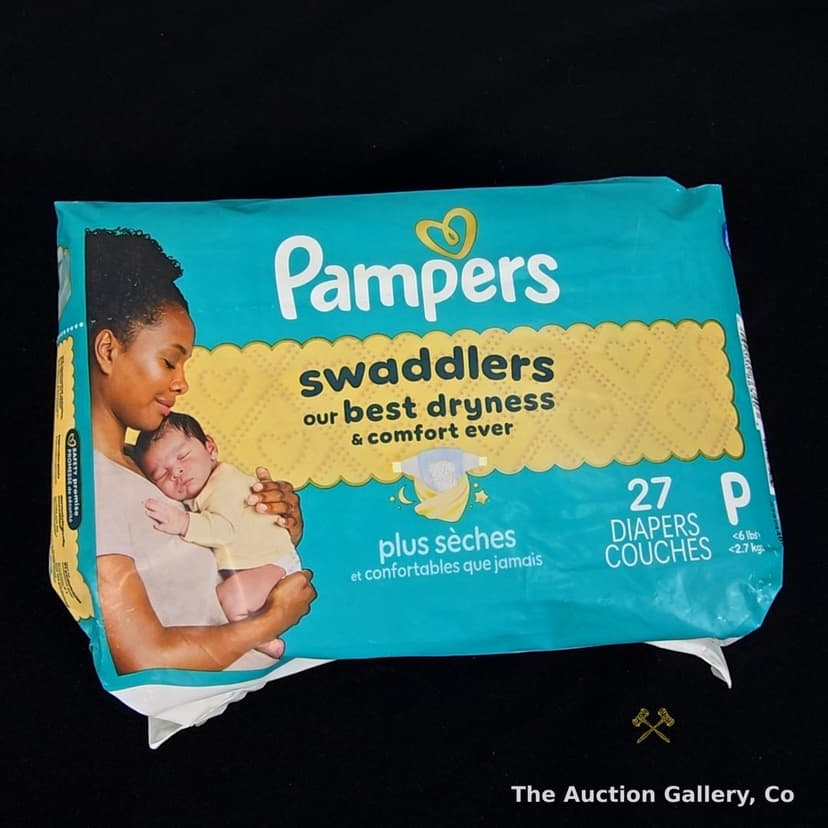 Pampers Swaddlers Newborn Diapers, Size P, 27-Count