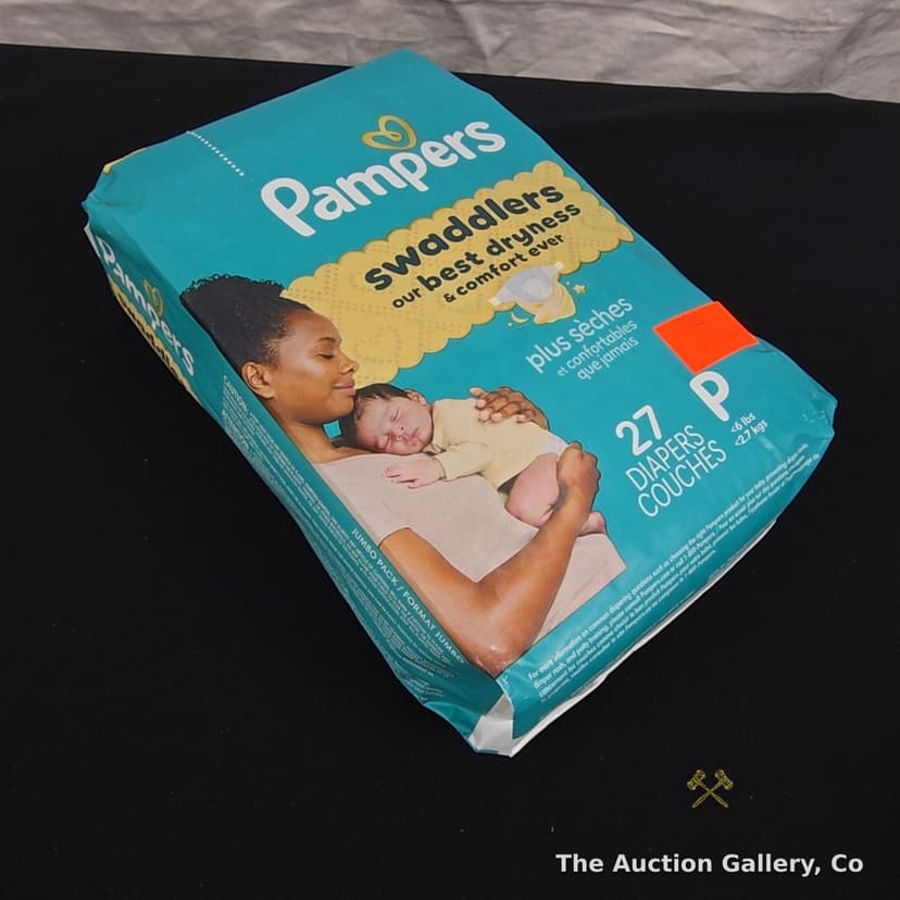 Pampers Swaddlers Newborn Diapers, Size P, 27-Count โ photo 2