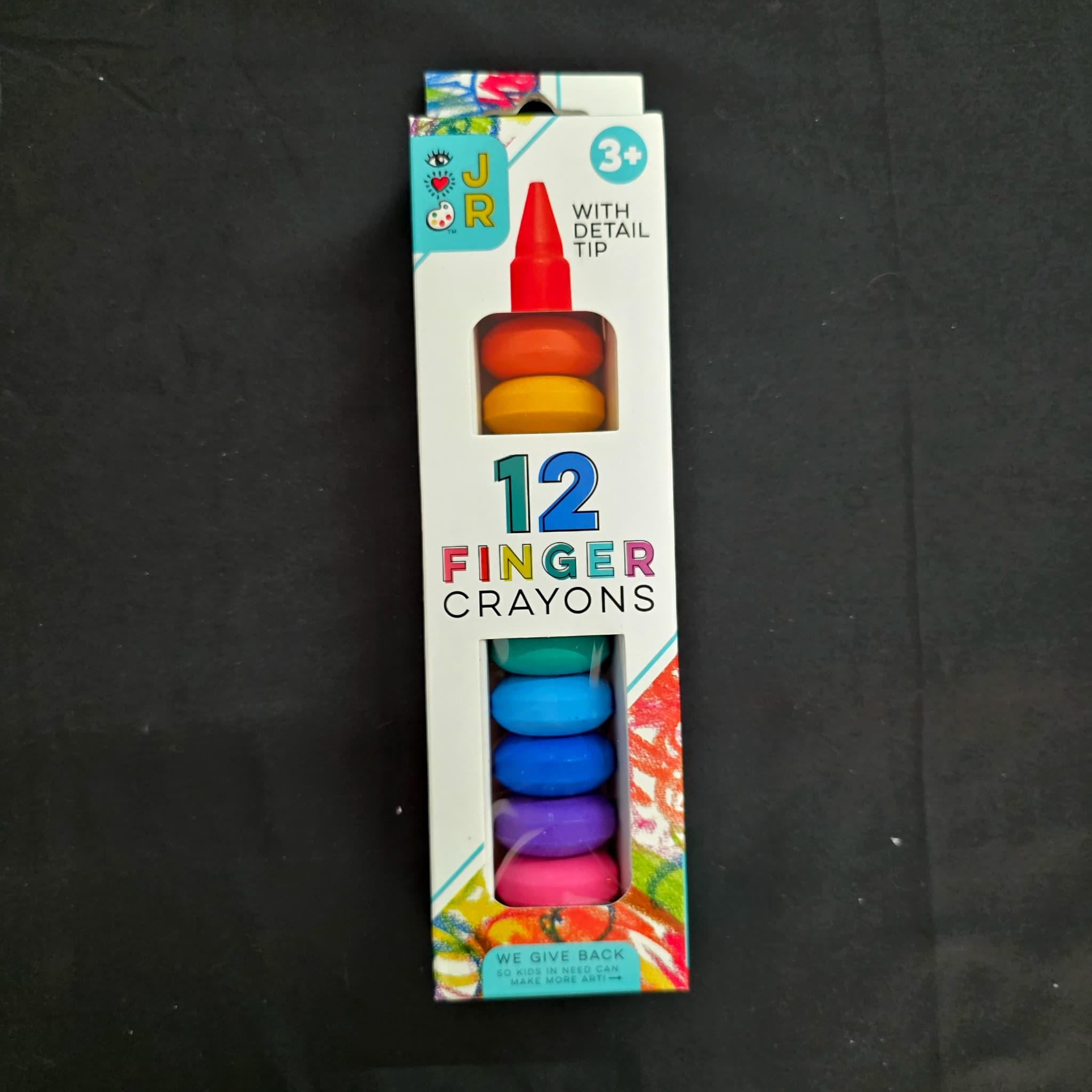 JR 12 Finger Crayons Set, Ages 3+