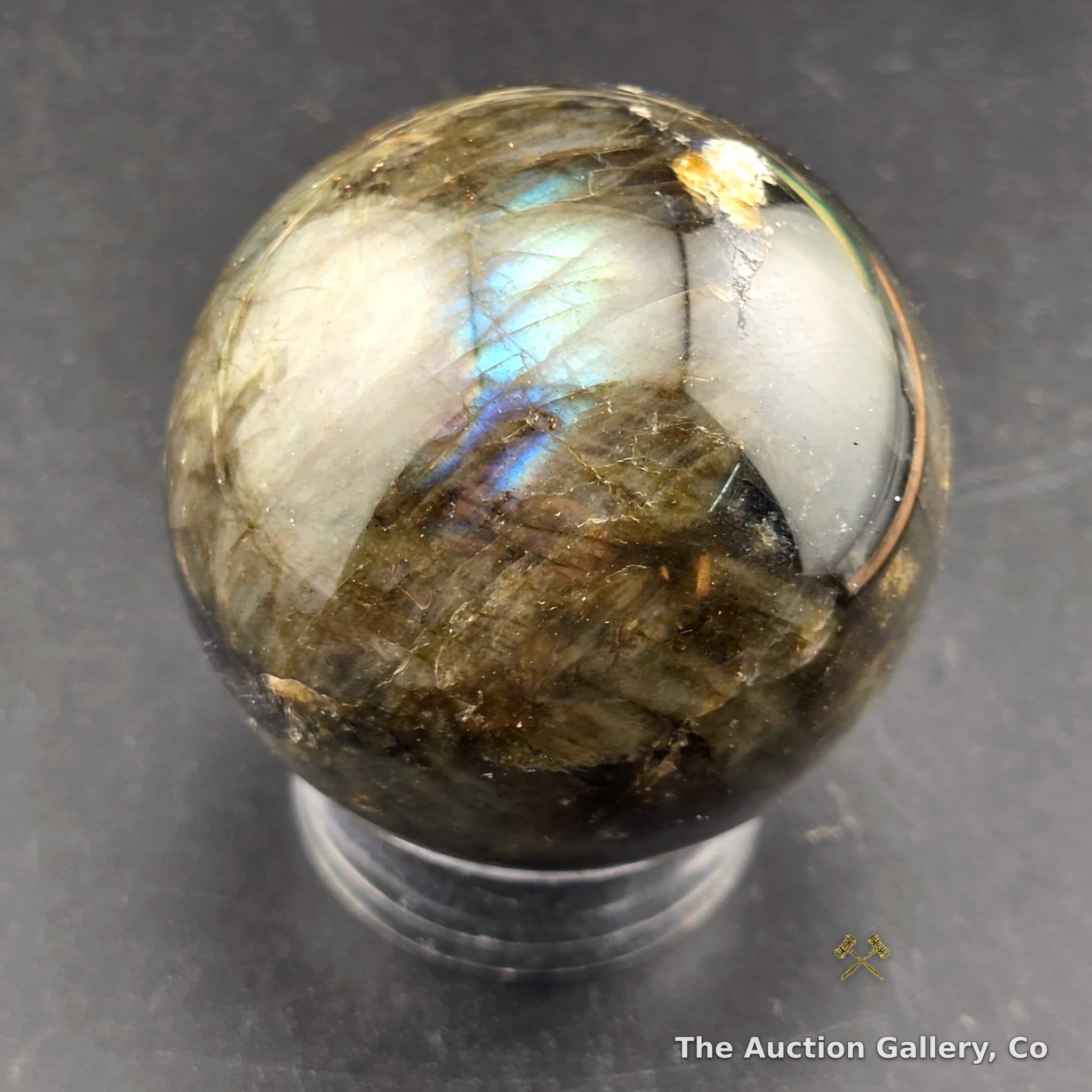 Labradorite Polished Sphere, 1.75", with Stand