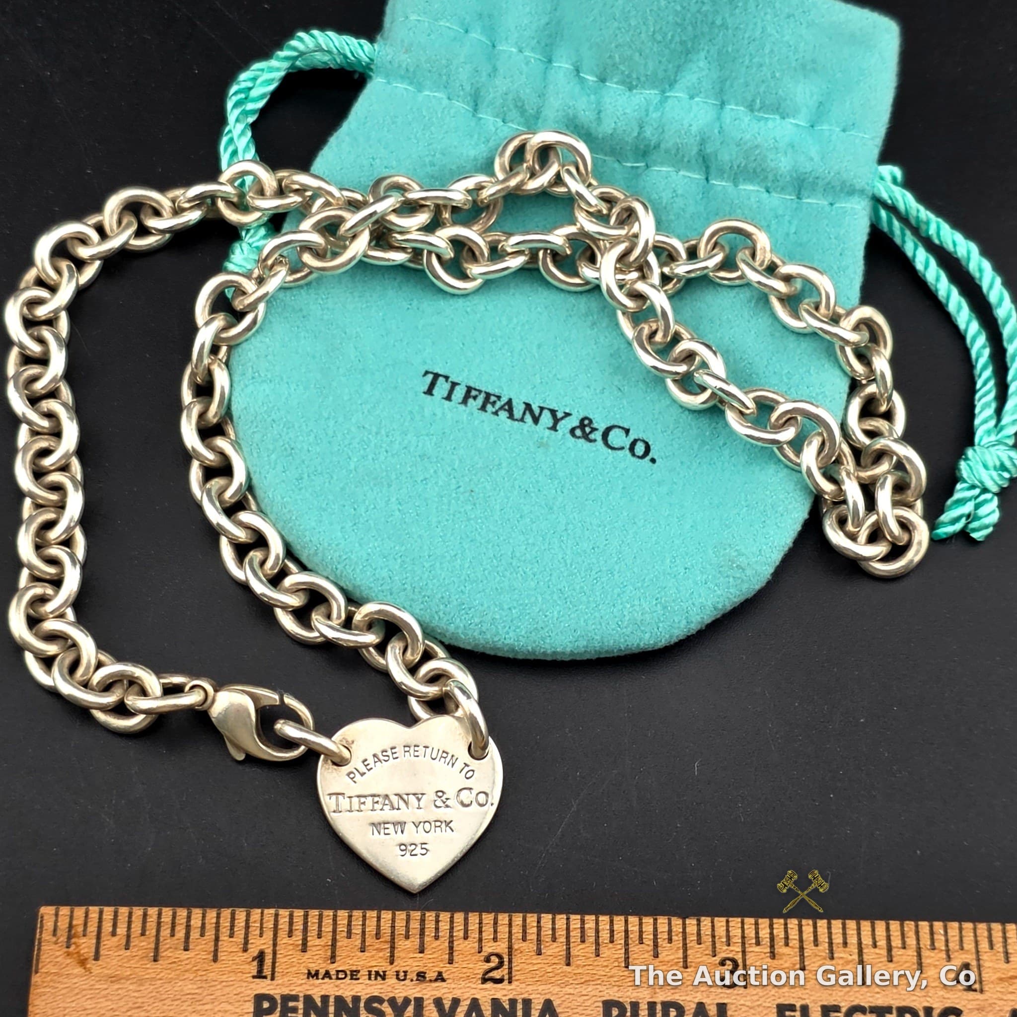 Tiffany & Co. Sterling Silver Return to Tiffany Heart Tag Necklace, 17.5"