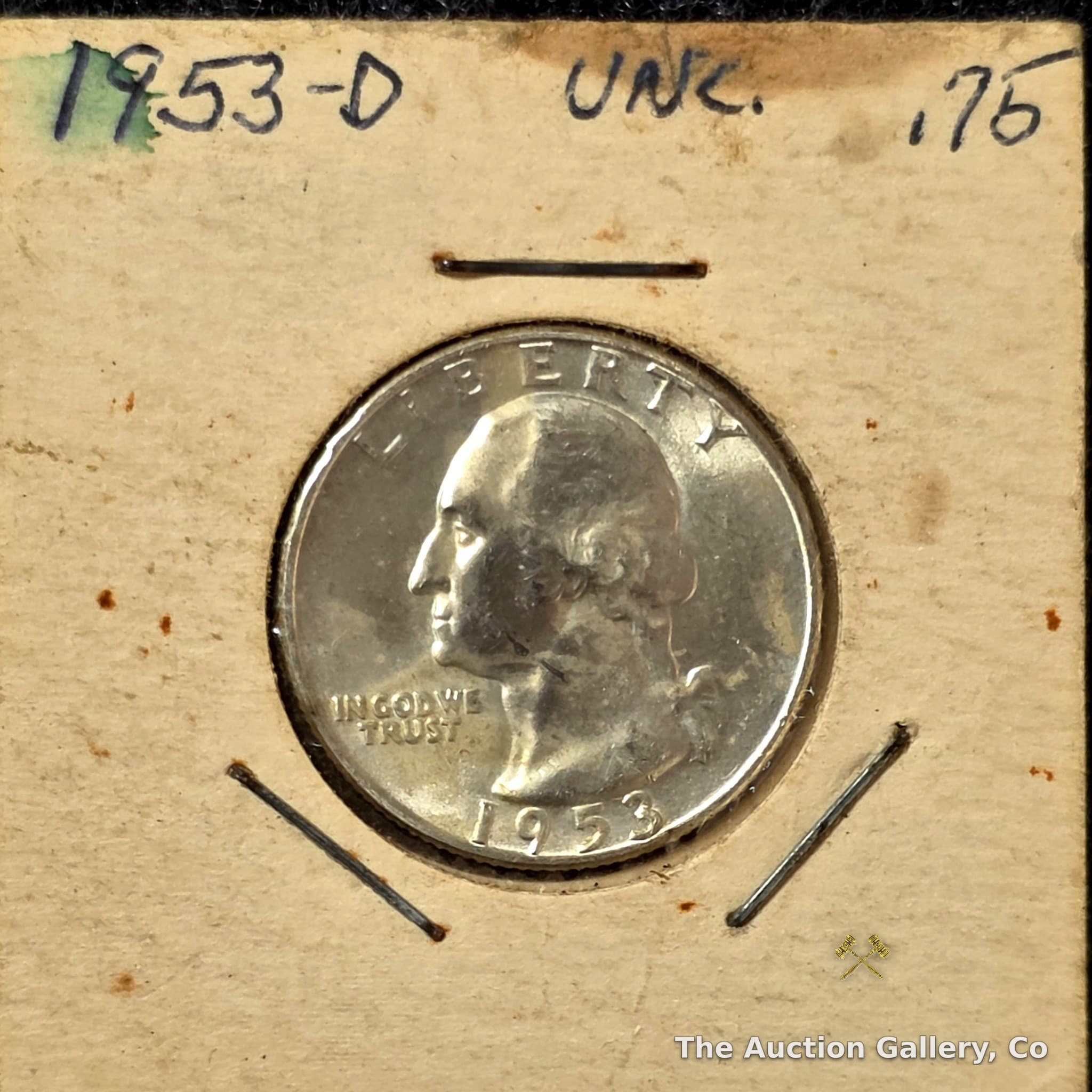 1953-D Washington Silver Quarter, Uncirculated
