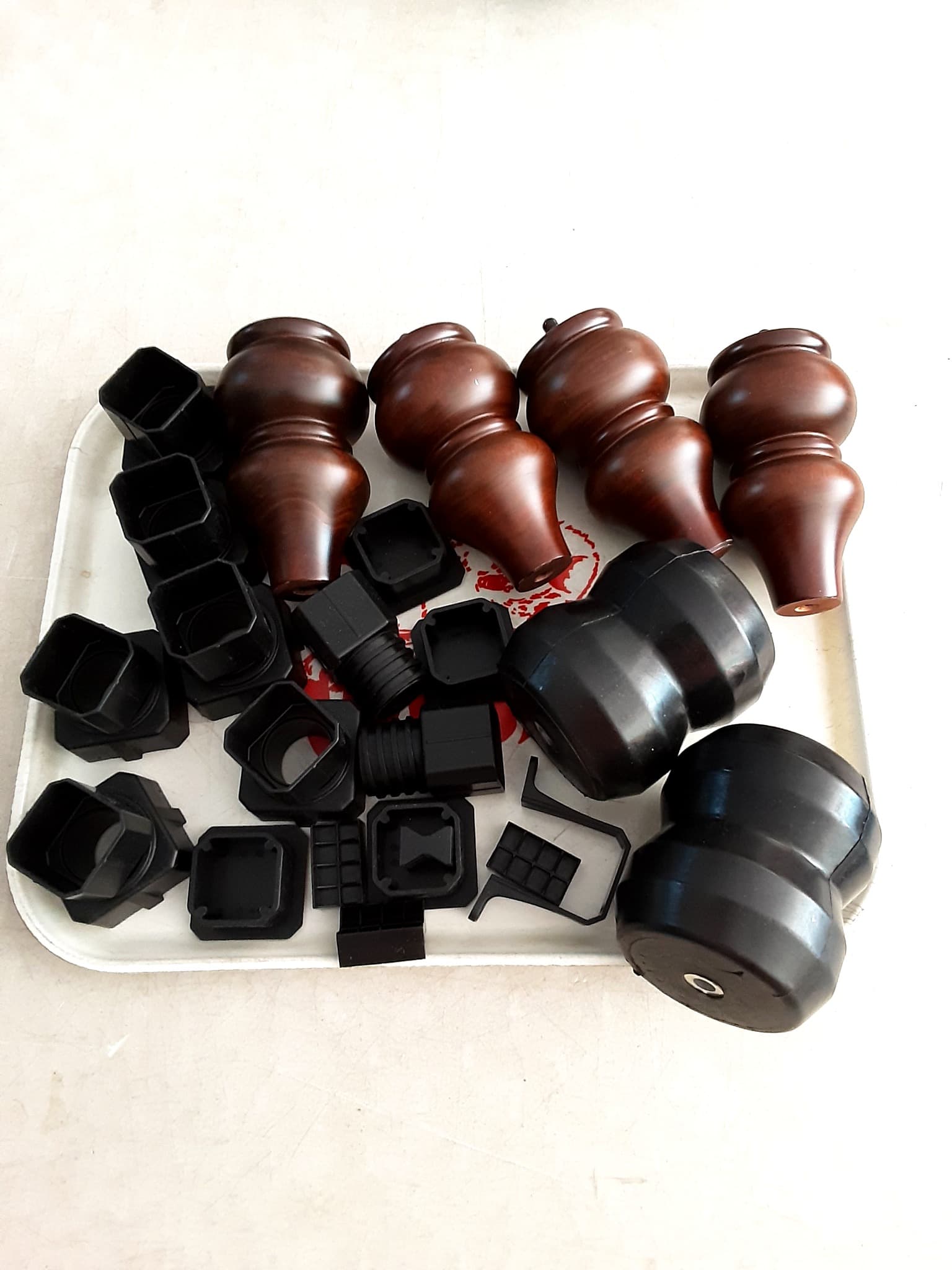 Furniture Legs, Rubber Rollers & Levelers, Mixed Lot