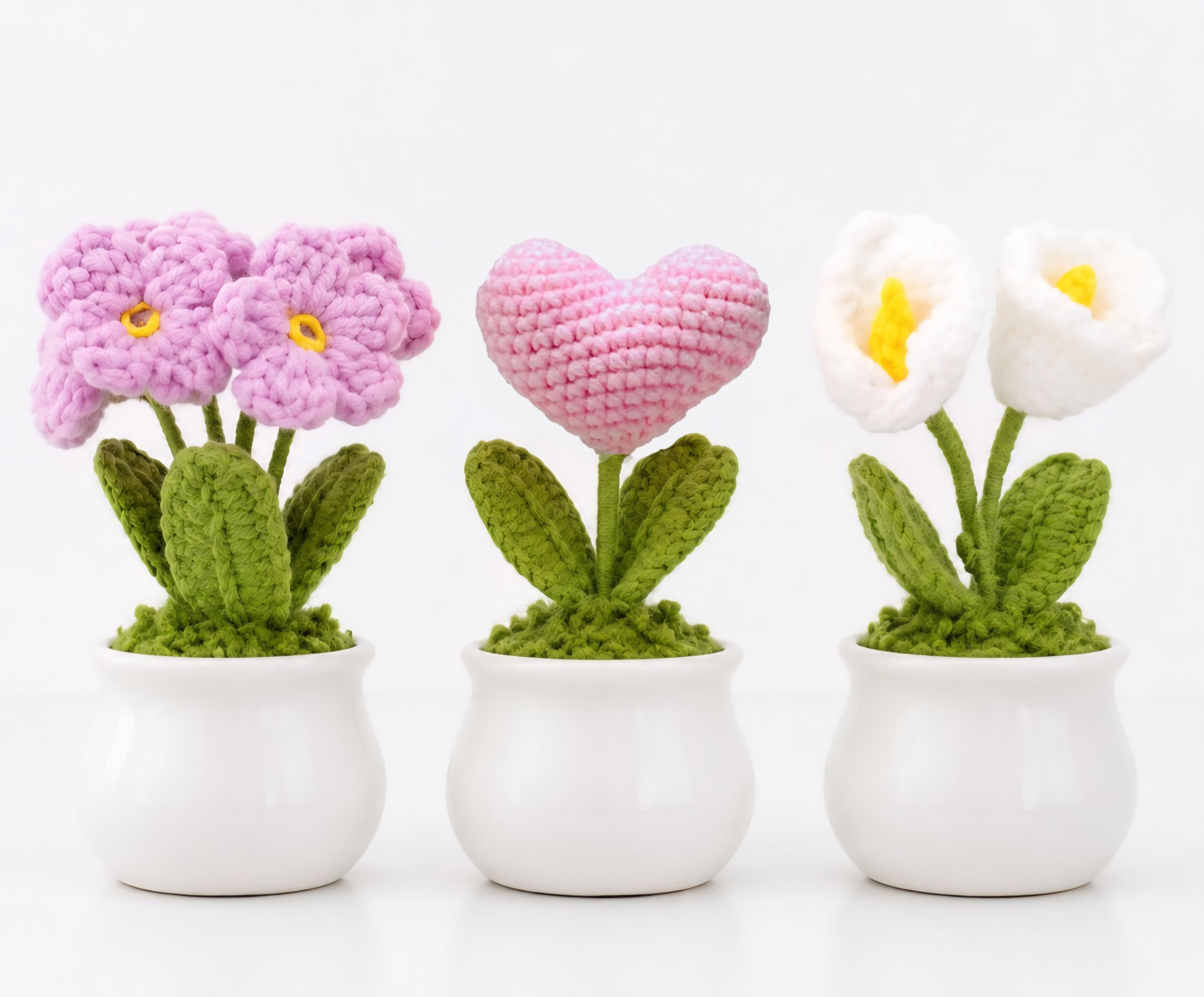 Crochet Flower Set