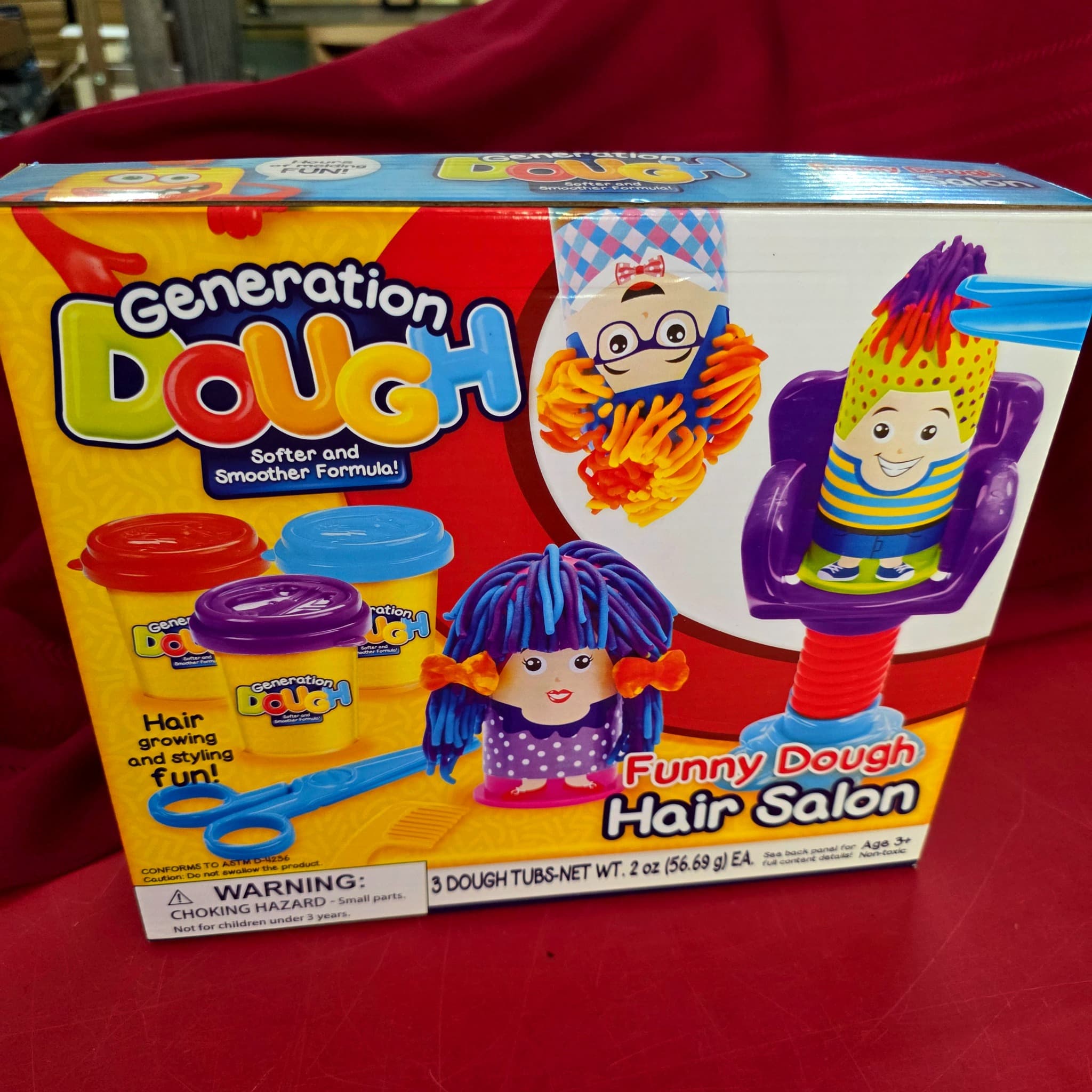 Generation Dough Funny Dough Hair Salon Set, Brand New