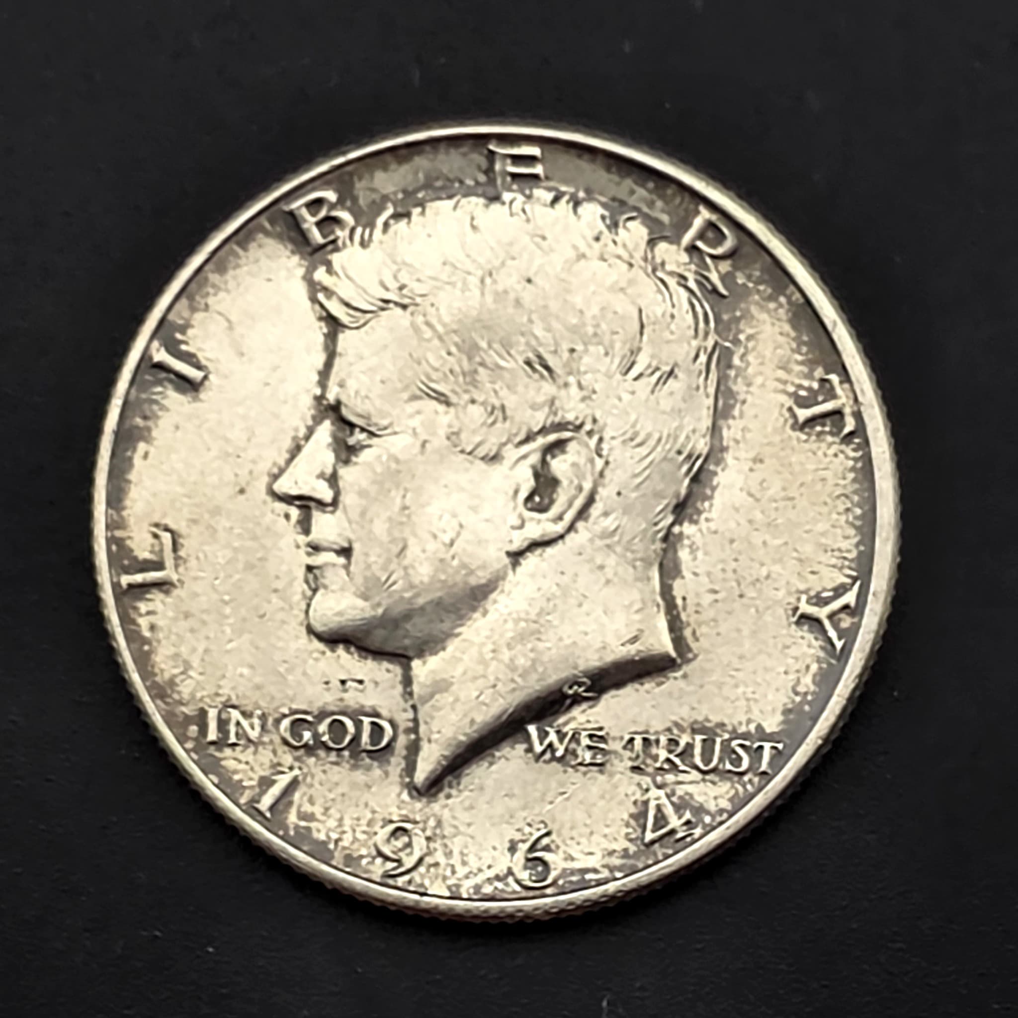 1964 Kennedy Half Dollar, 90% Silver