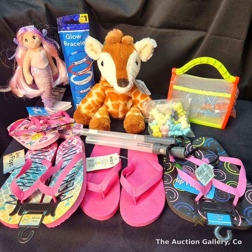 Girls' Kids' Toy & Flip Flop Mixed Lot, Brand New