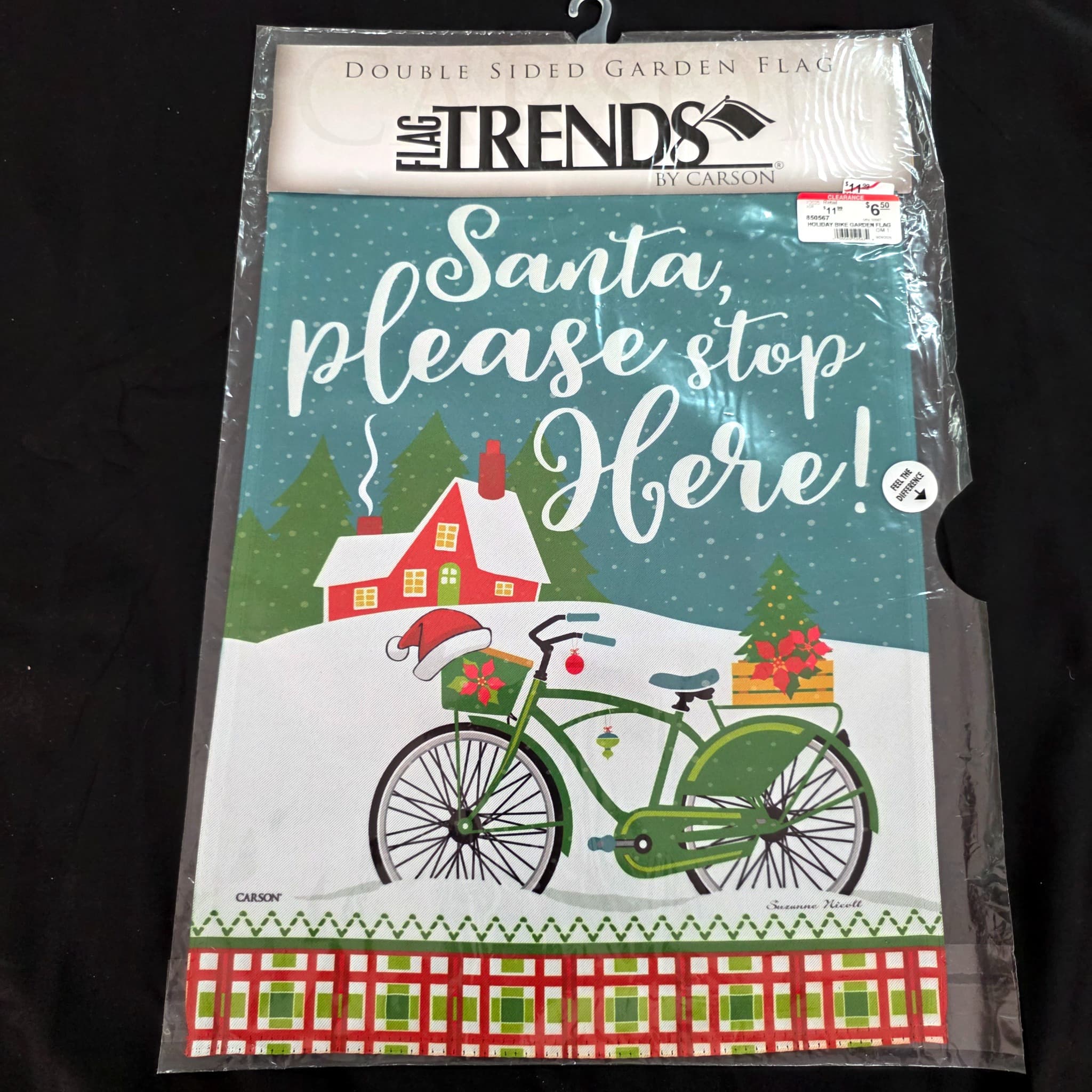 Flag Trends by Carson Christmas Garden Flag, Double-Sided